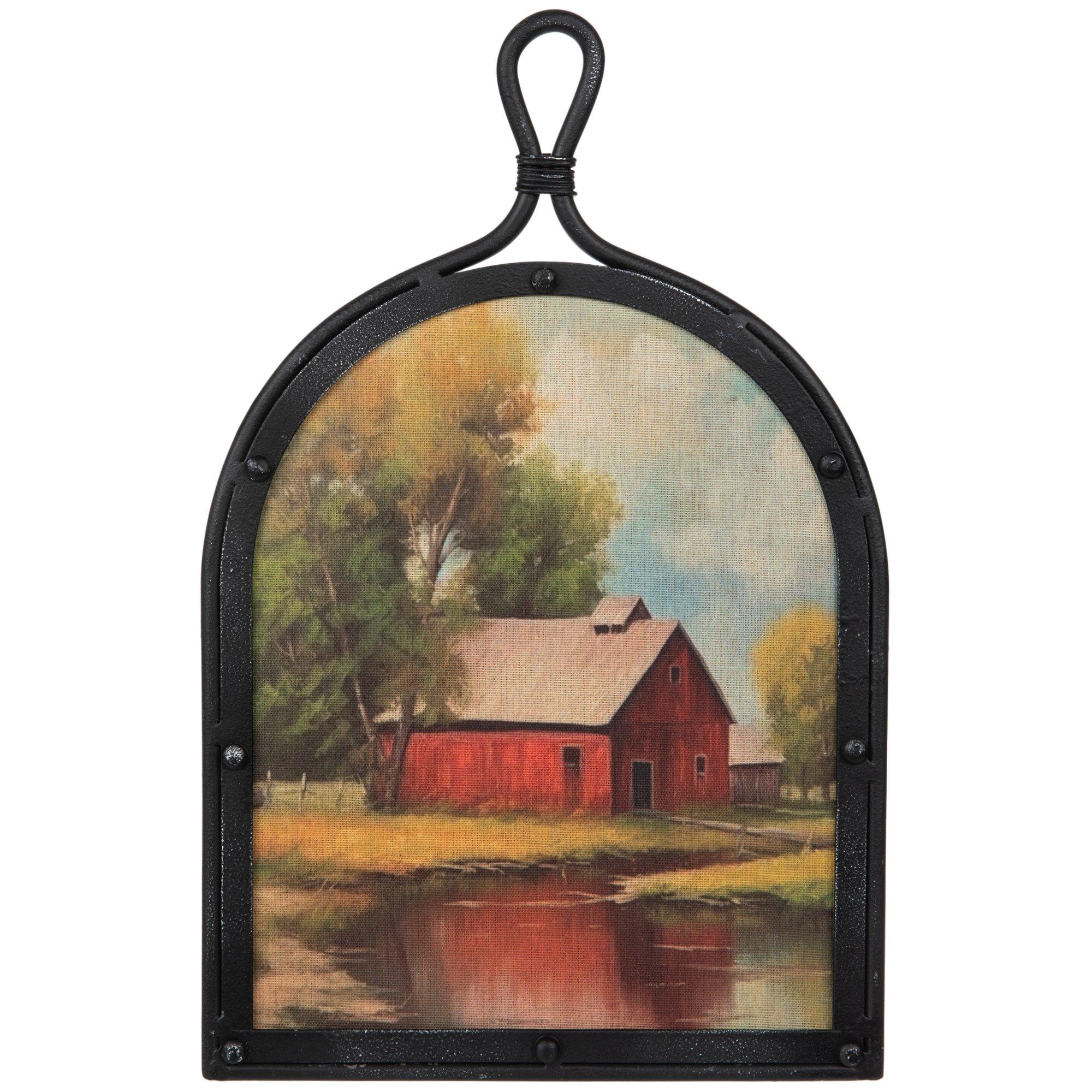 Red Barn Framed Metal Wall Decor Hobby Lobby 2417277