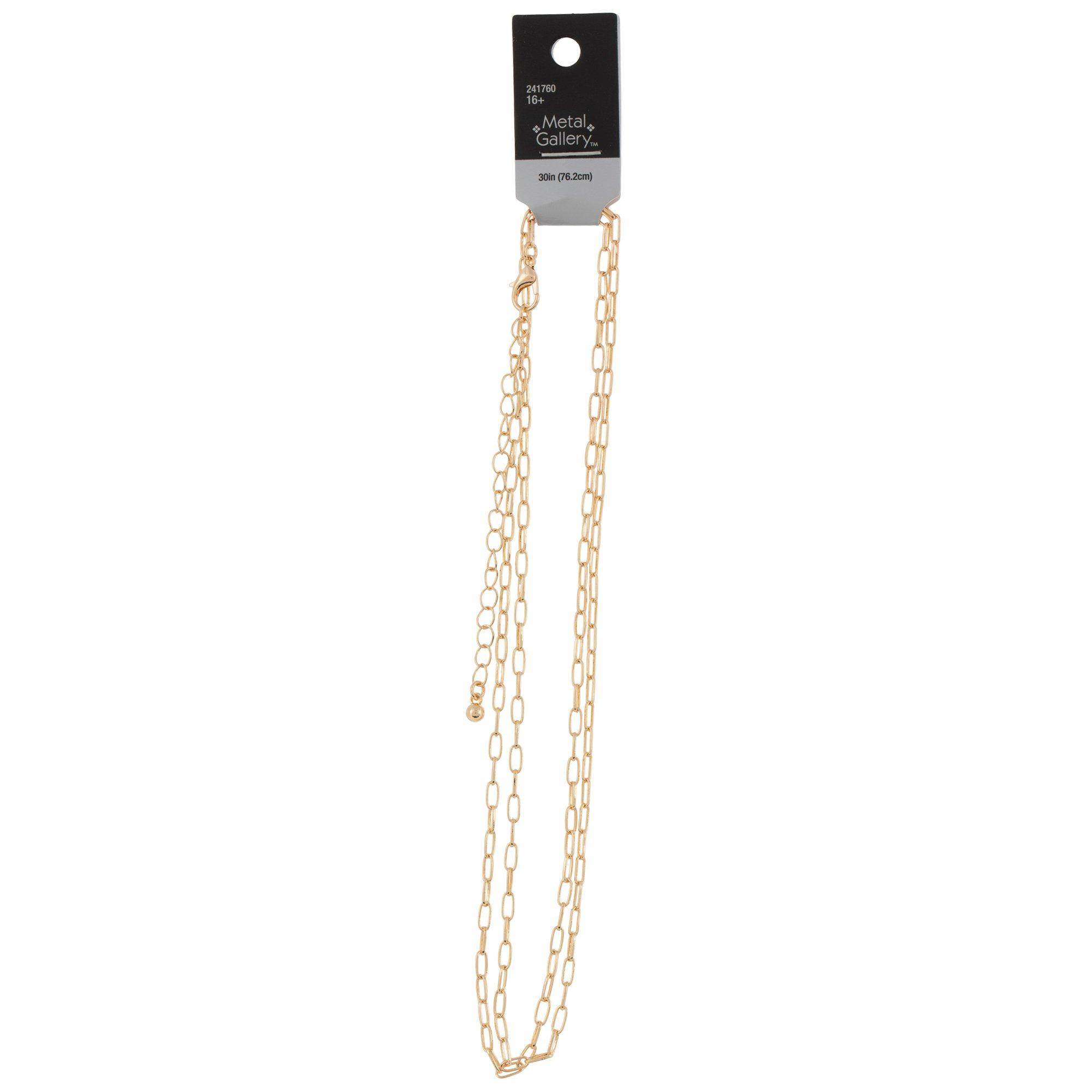 ▼530PARK Oval Chain Combination Necklace Oval Chain Combination Necklace 1.4mm