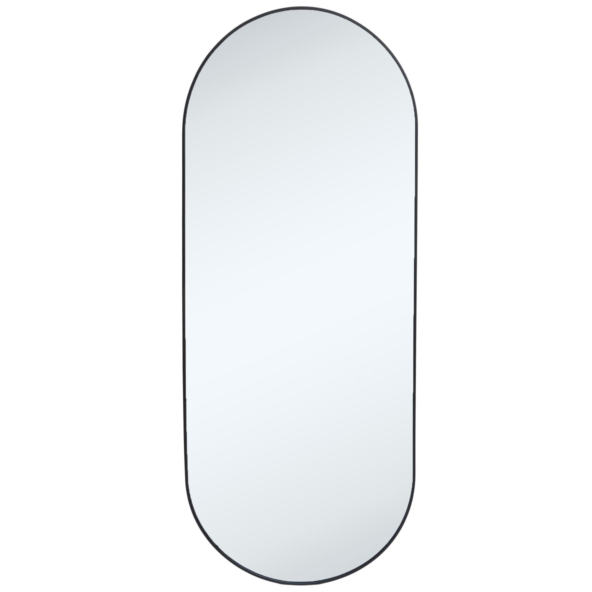 Black Modern Oval Metal Wall Mirror Hobby Lobby 2418408