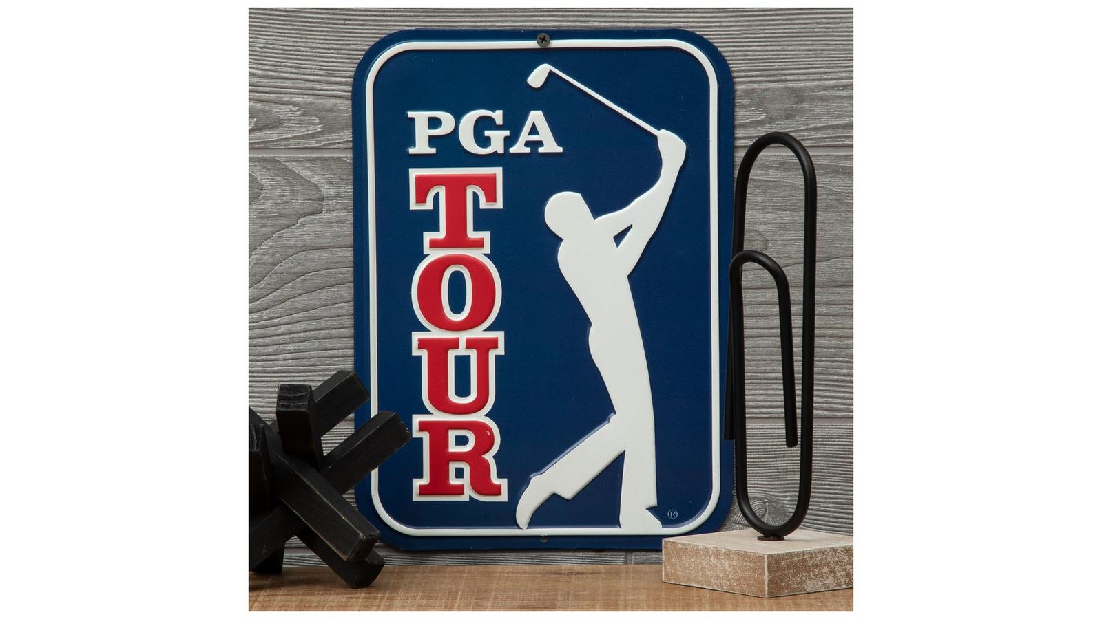 PGA TOUR ゴルフサイン 看板　おしゃれ PGA Tour 3D Wooden Wall Art | Golf Tournament Sign | Golf