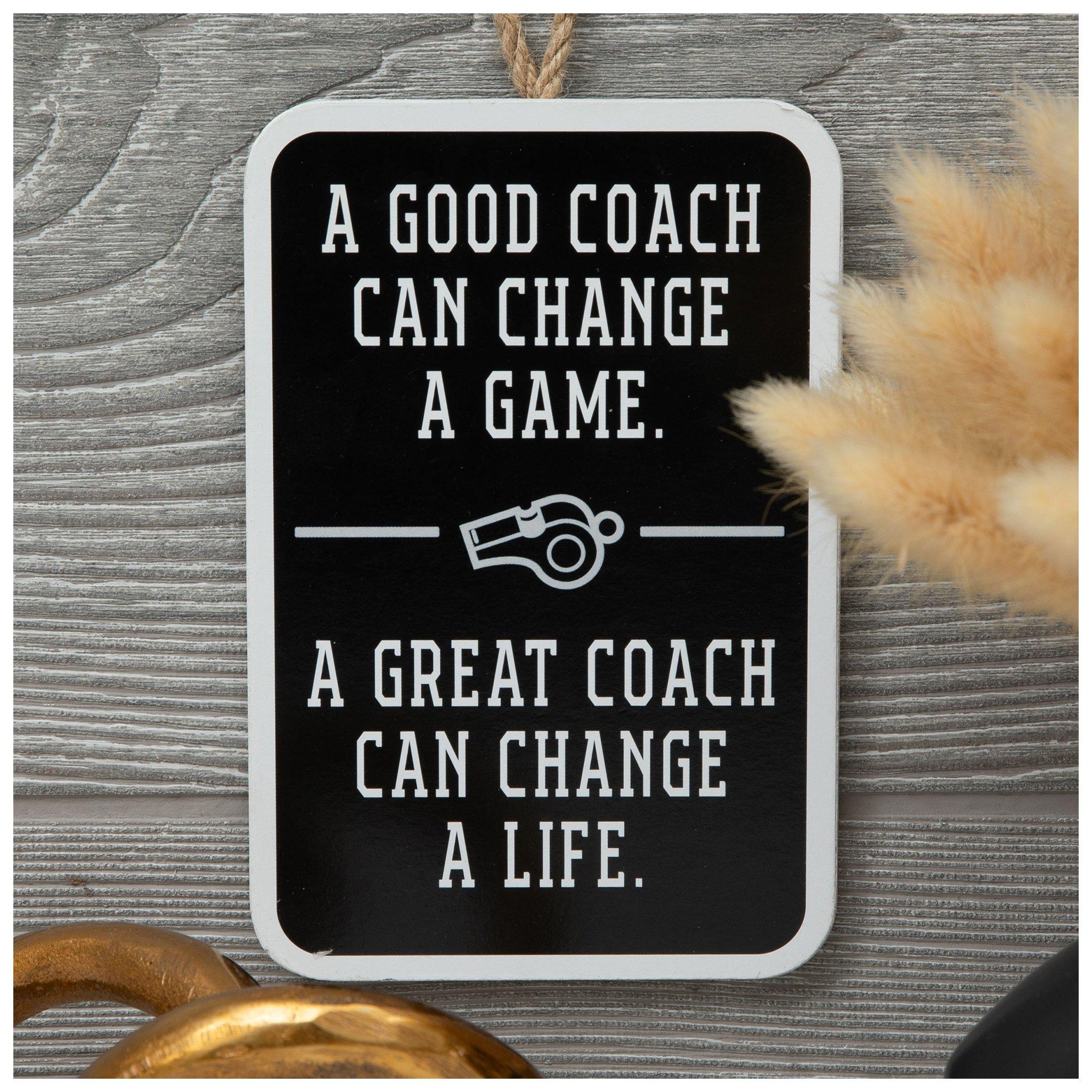 Good Coach Great Coach Wood Wall Decor | Hobby Lobby | 2419141
