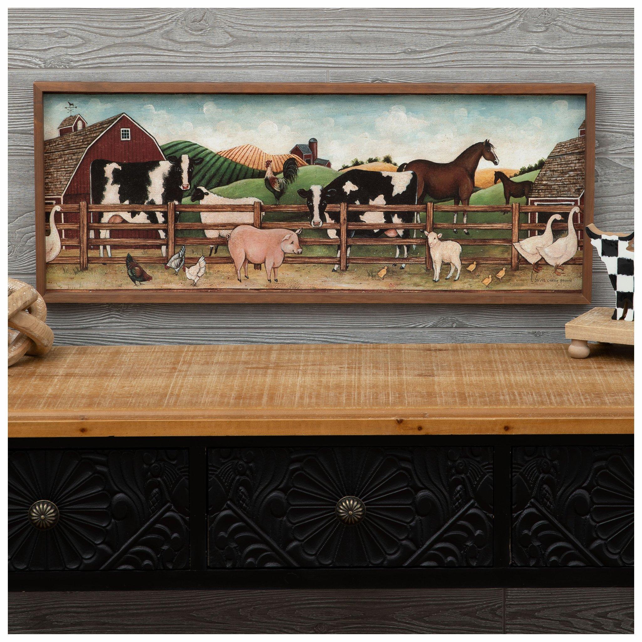 Farm Animals Wood Wall Decor