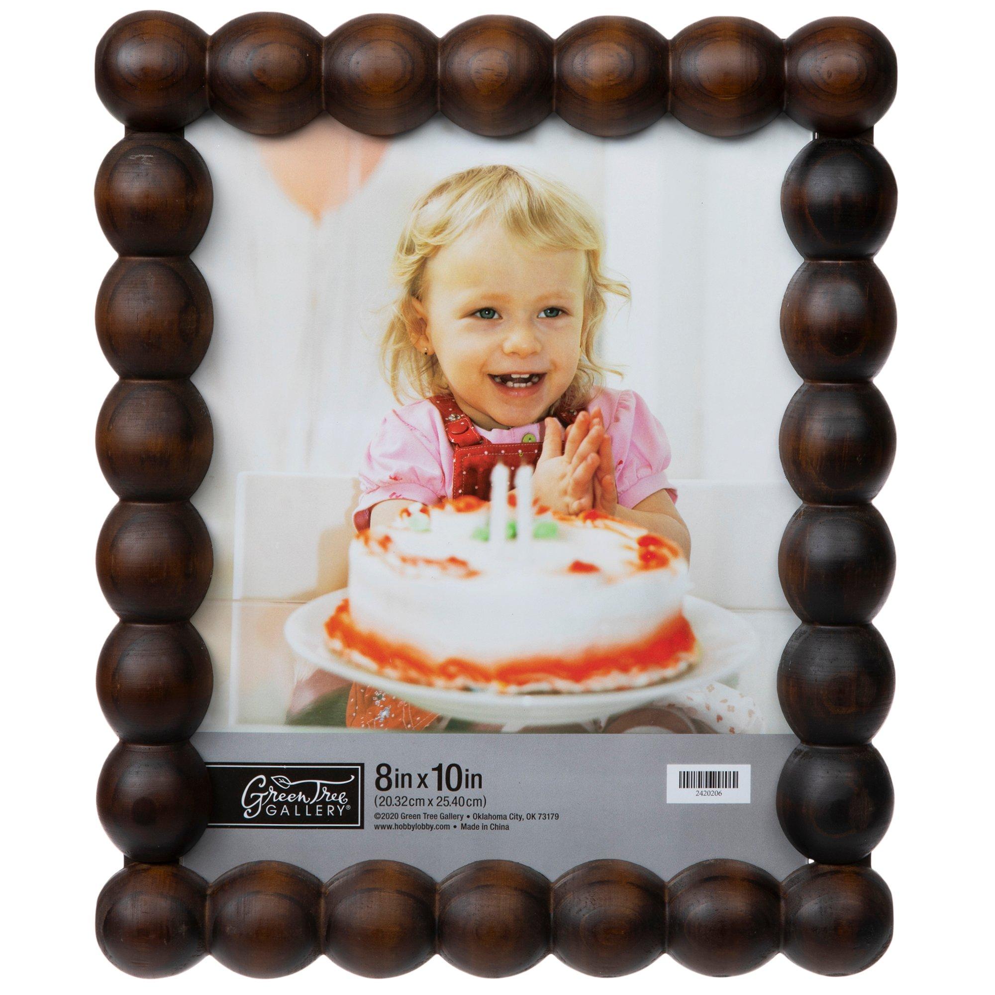 Brown Beaded Wood Wall Frame
