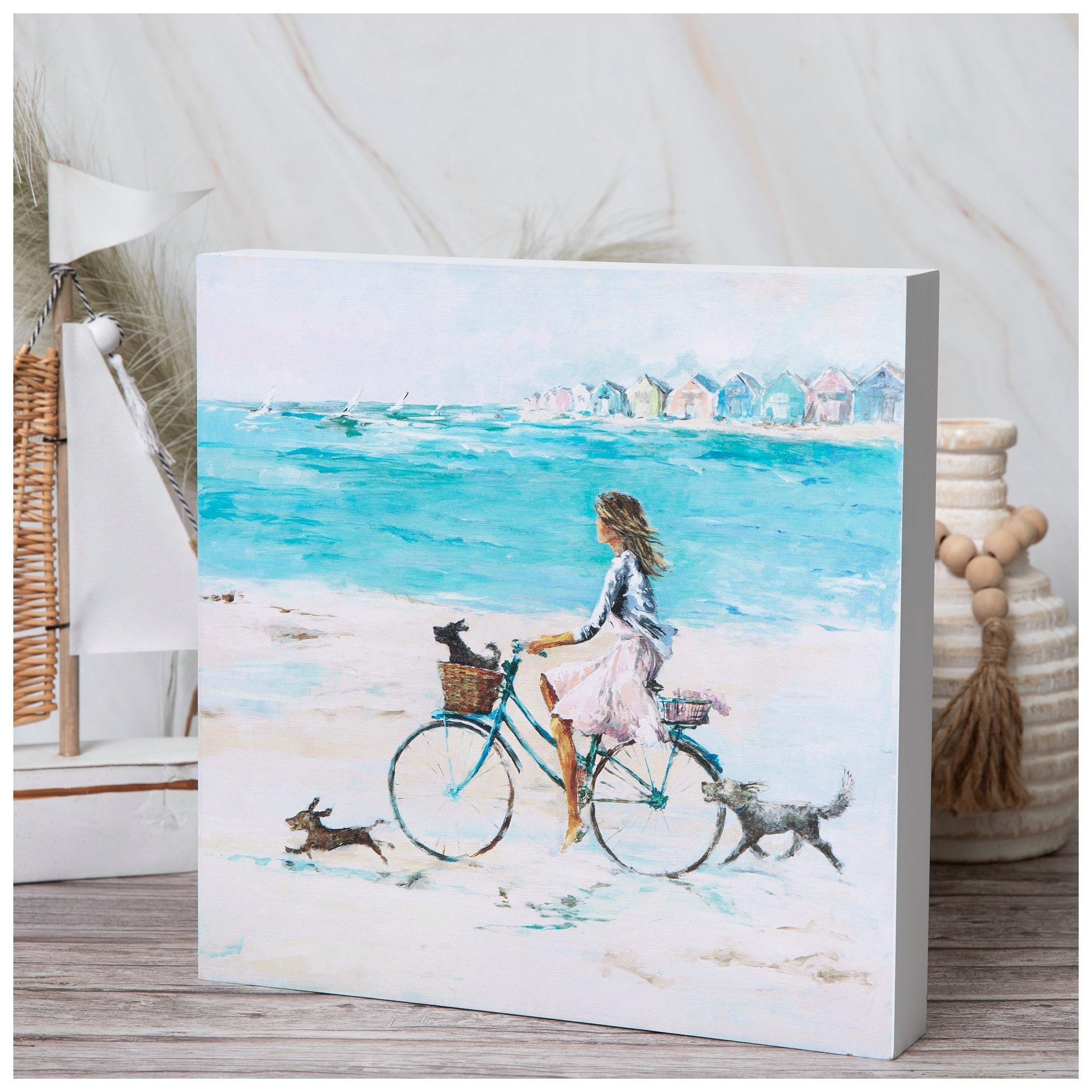 Coastal Bike Ride Wood Decor | Hobby Lobby | 2420651