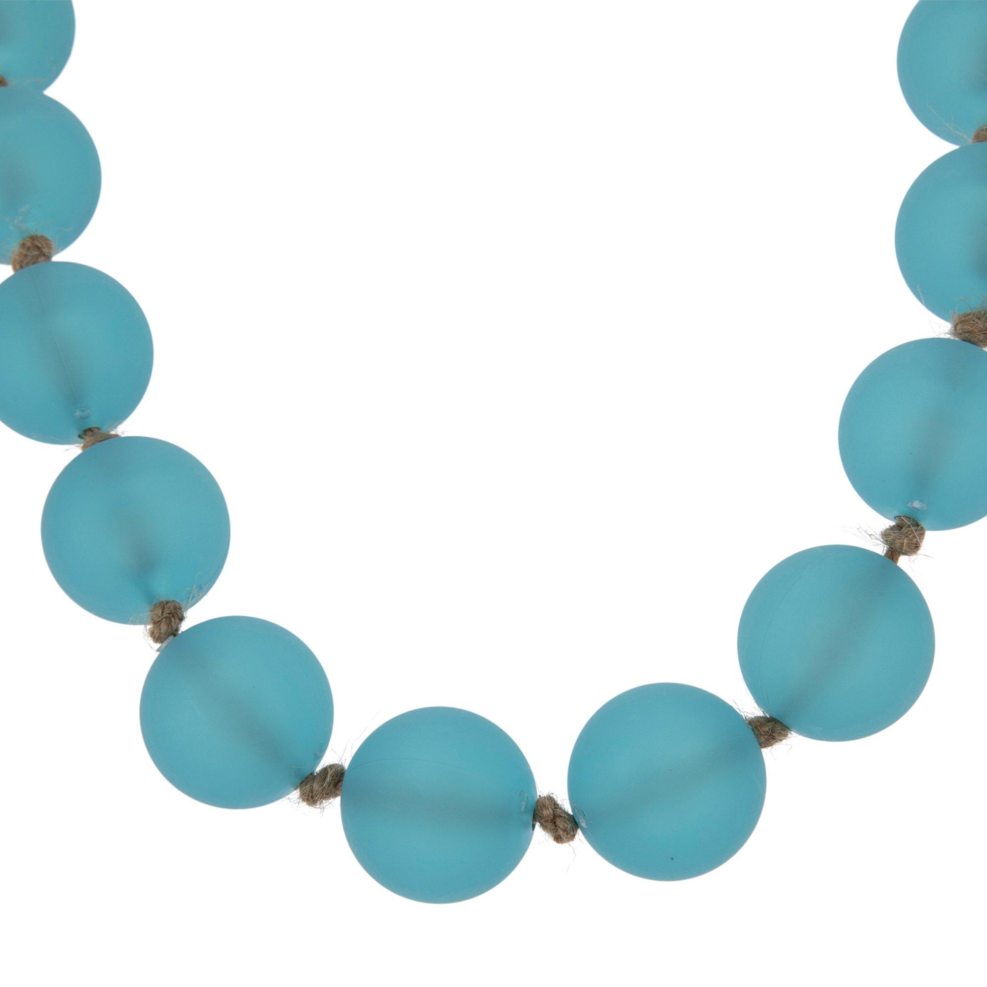 Turquoise Acrylic Beaded Garland With Tassel Hobby Lobby 2420685
