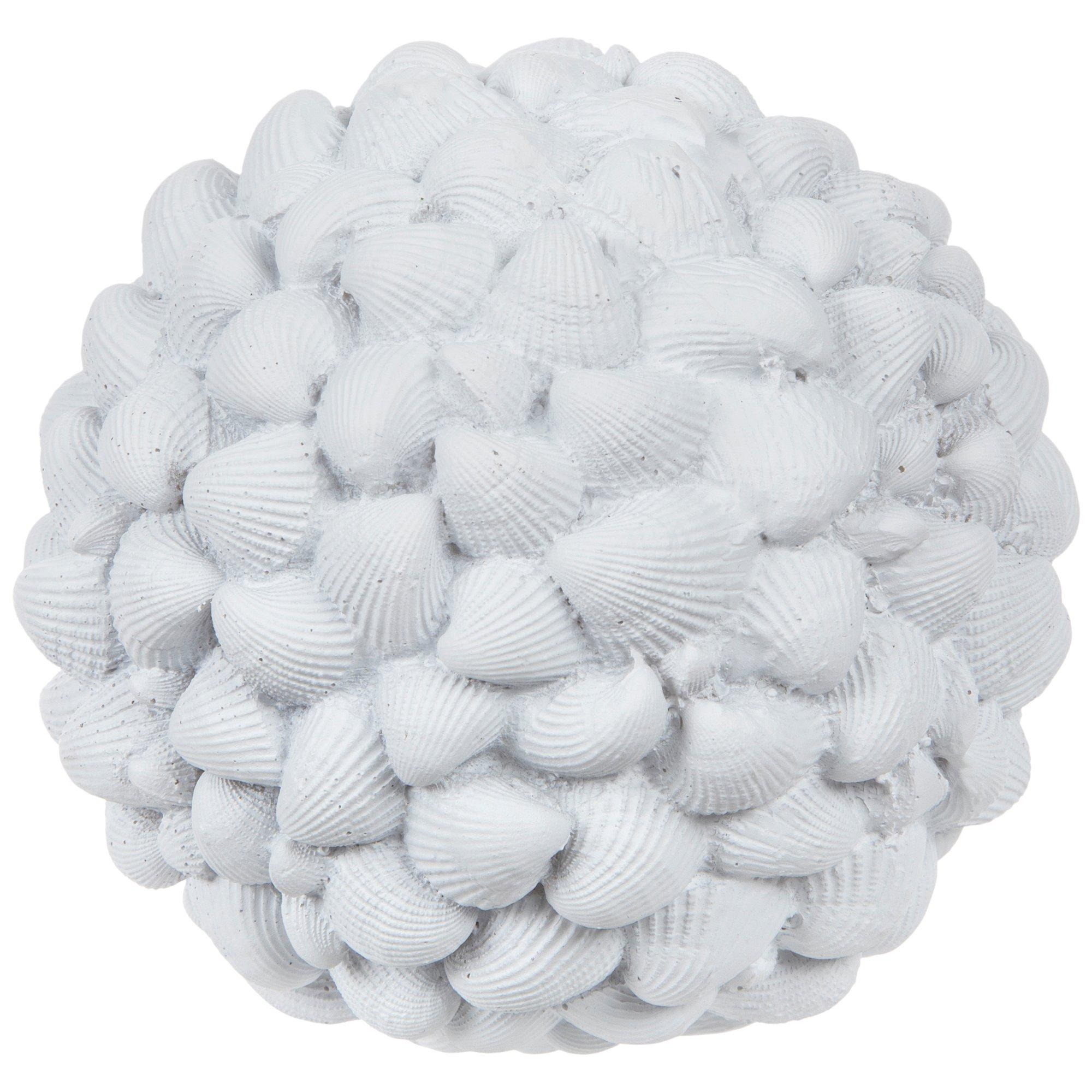 White Seashells Decorative Sphere Hobby Lobby 2420842