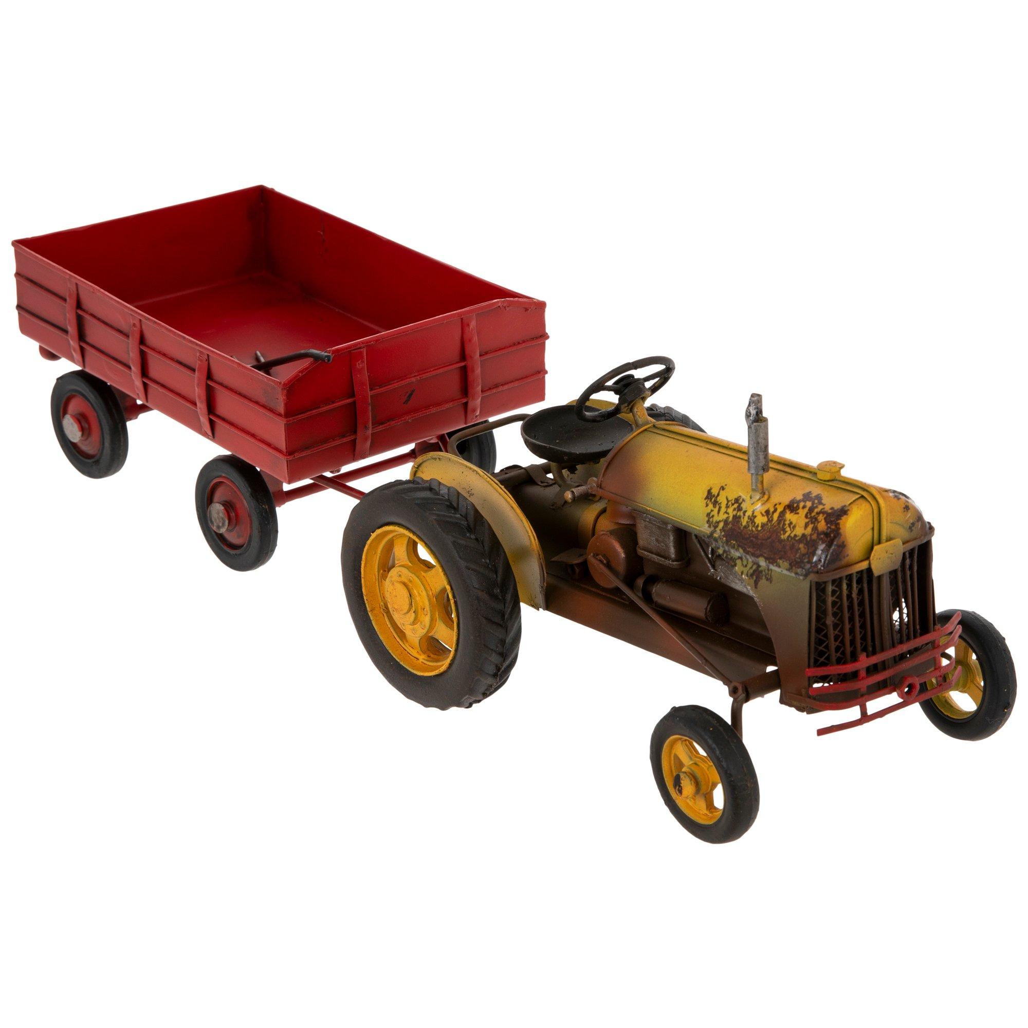 Metal Tractor With Red Wagon Hobby Lobby 2420966