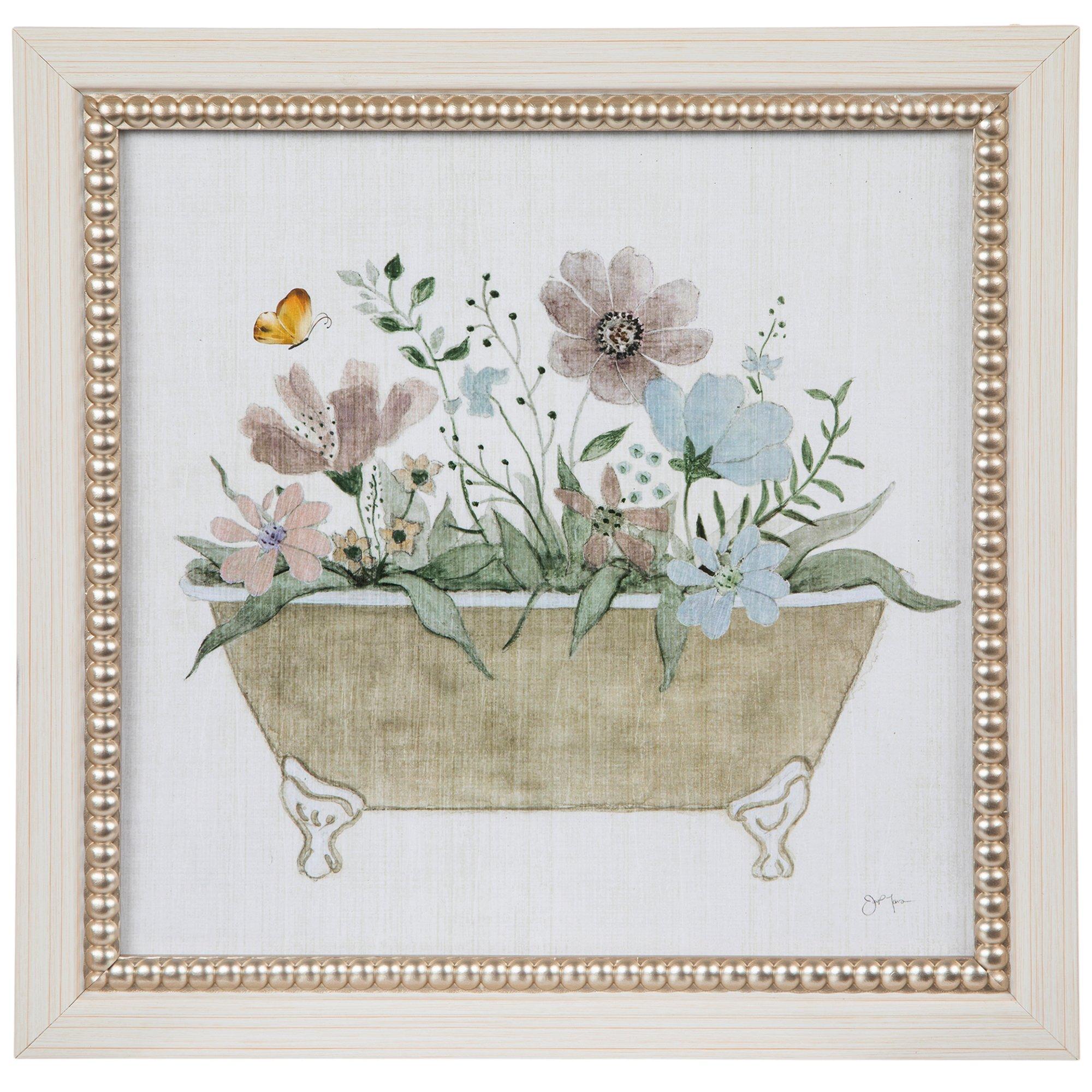 Floral Bathtub Wood Wall Decor | Hobby Lobby | 2421543