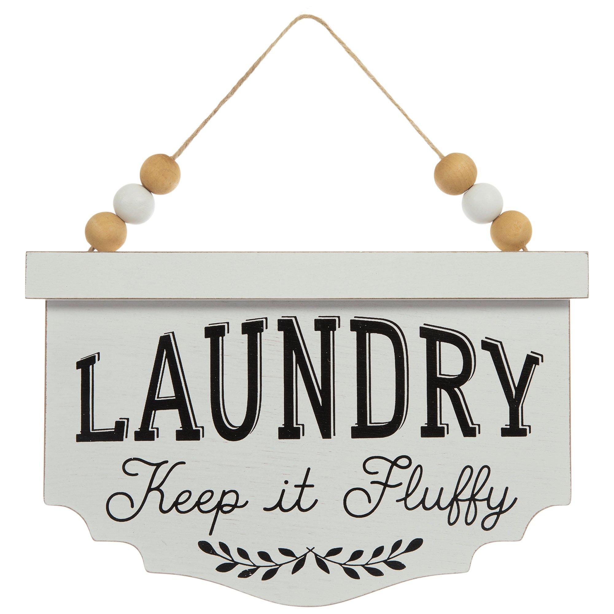 Laundry Keep it Fluffy Wood Wall Decor | Hobby Lobby | 2421634