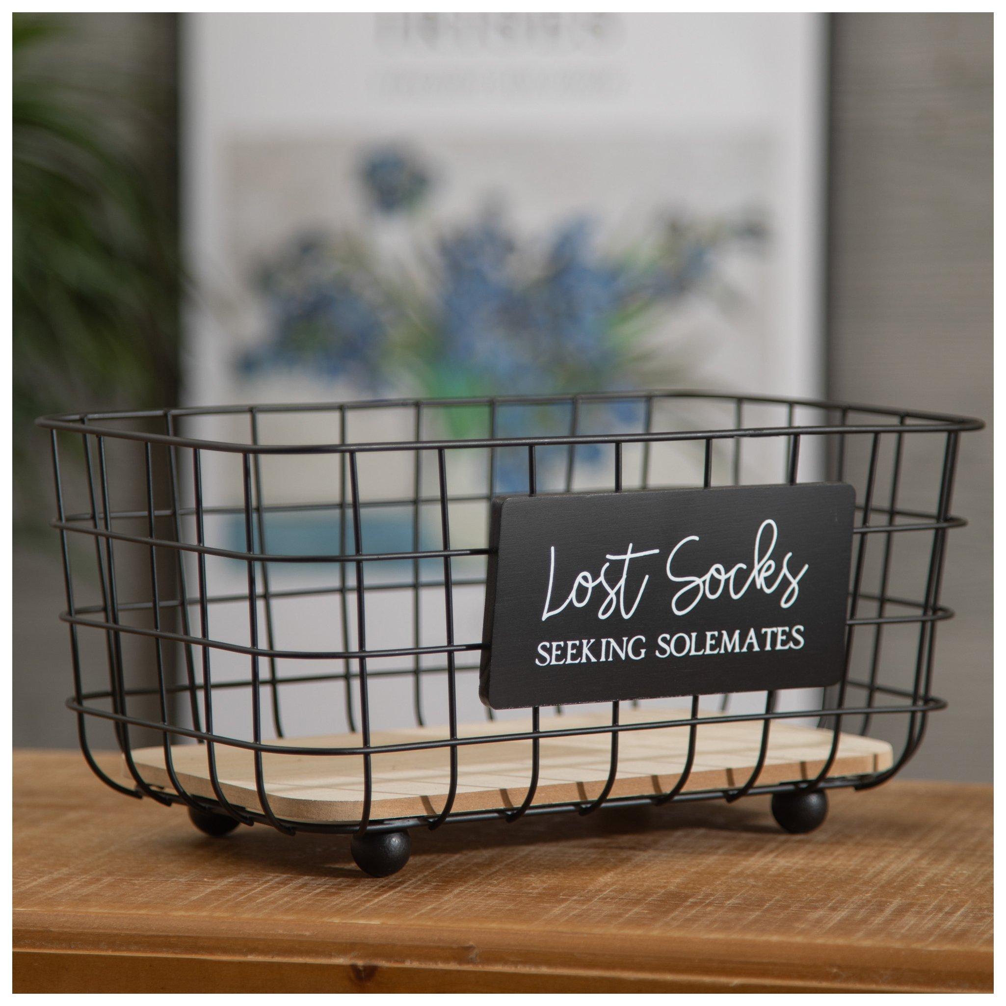 Lost Socks Metal Caddy