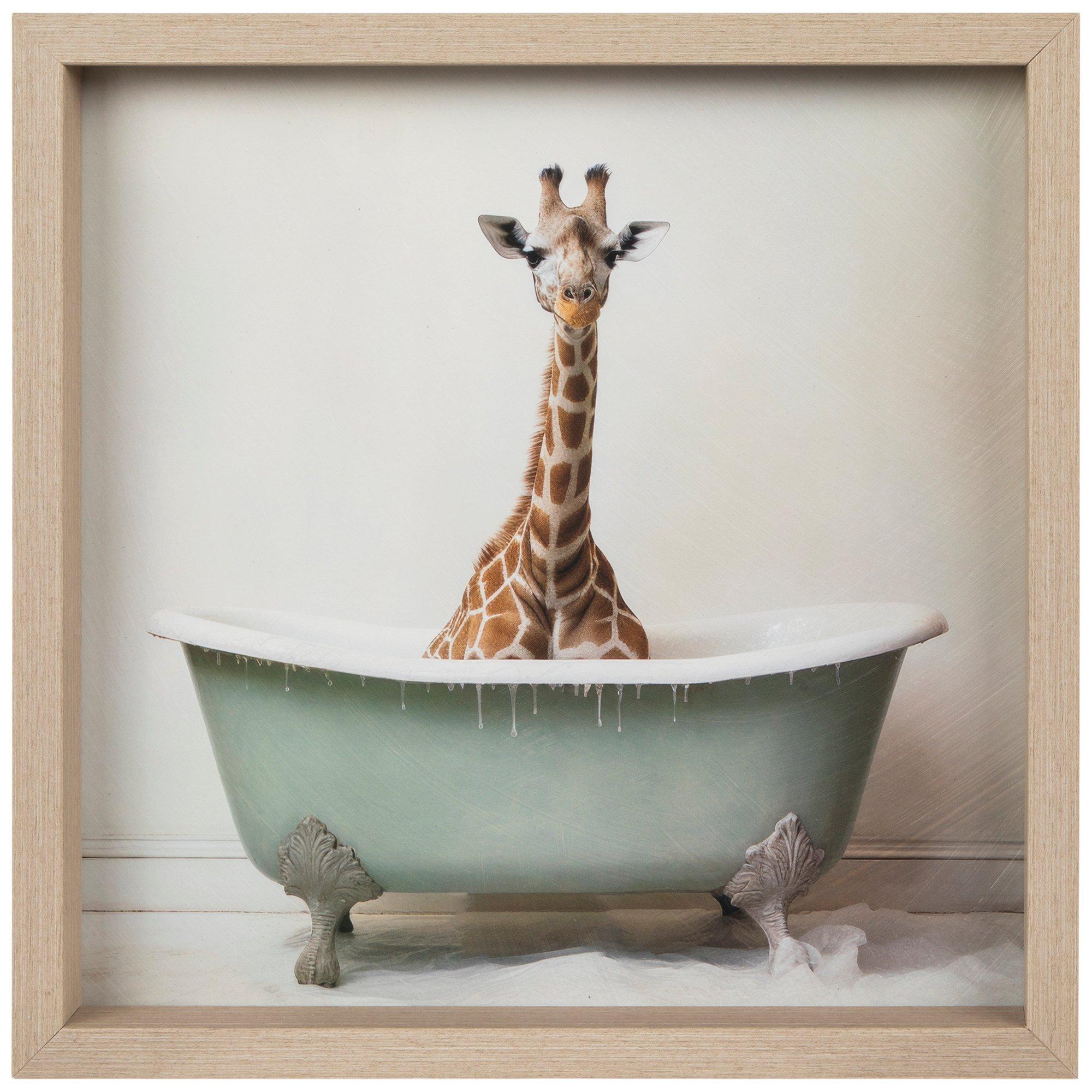 Giraffe In Bathtub Wall Decor | Hobby Lobby | 2422178