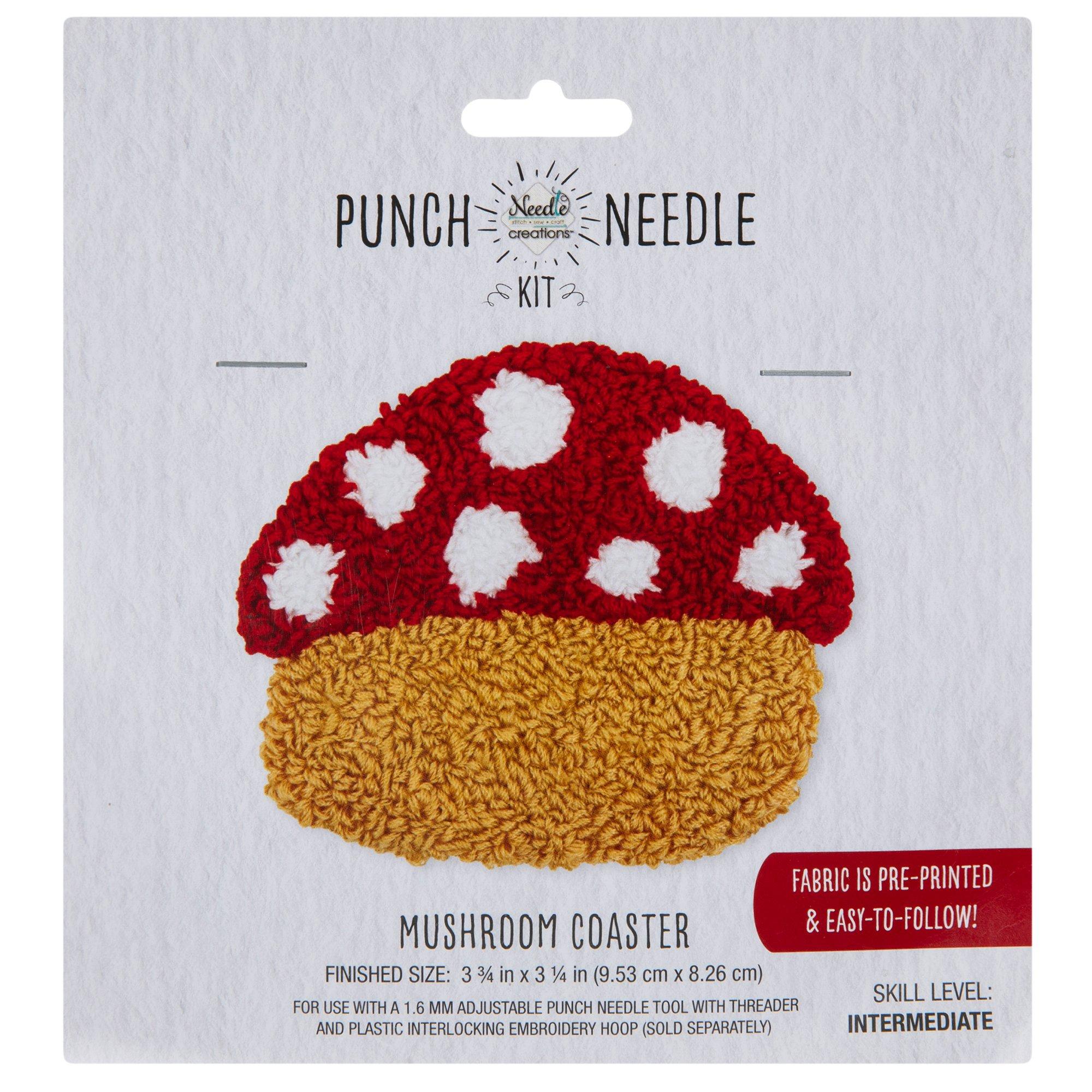 Mushroom Coaster Punch Needle Kit | Hobby Lobby | 2424026