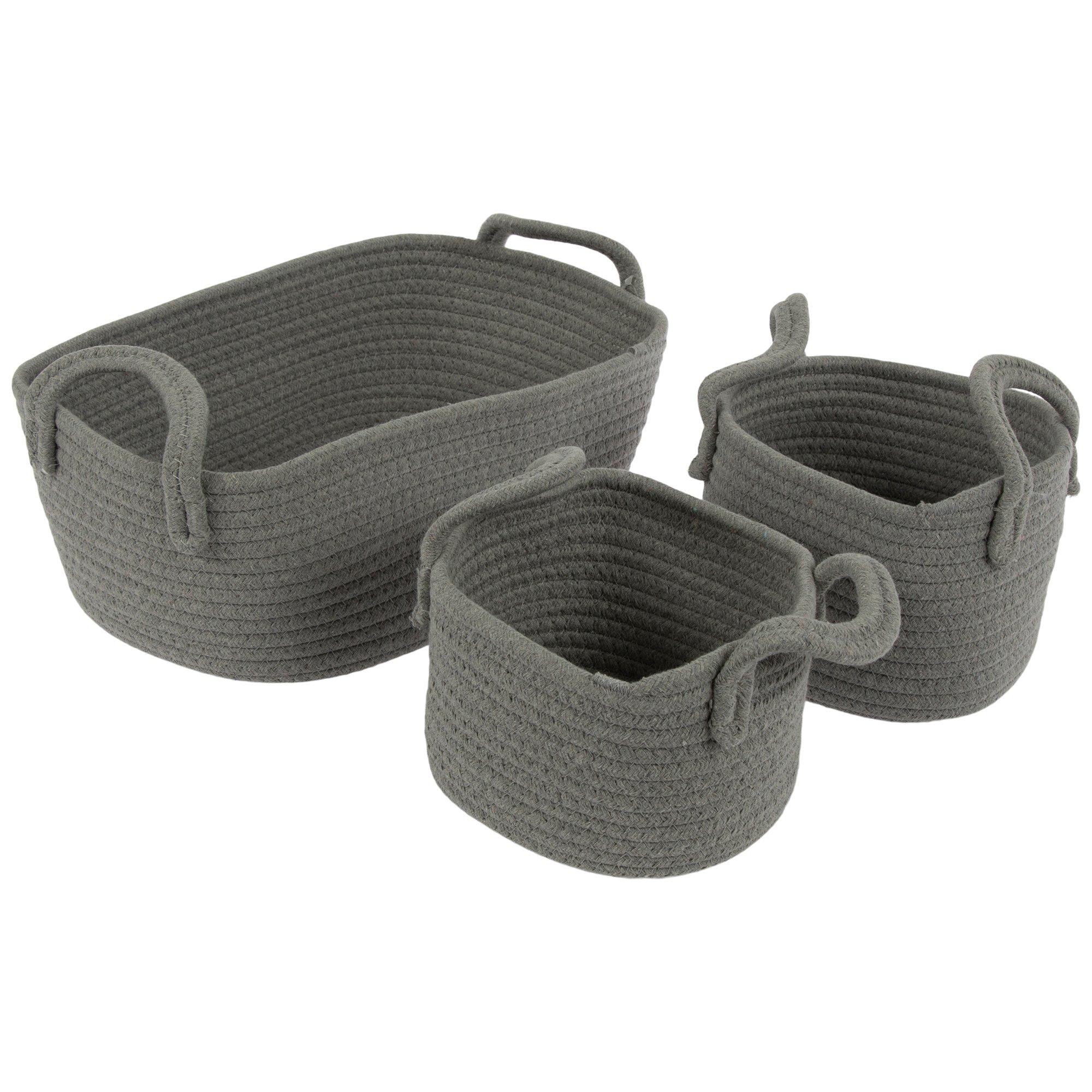 Gray Round Woven Basket | Hobby Lobby | 1334507