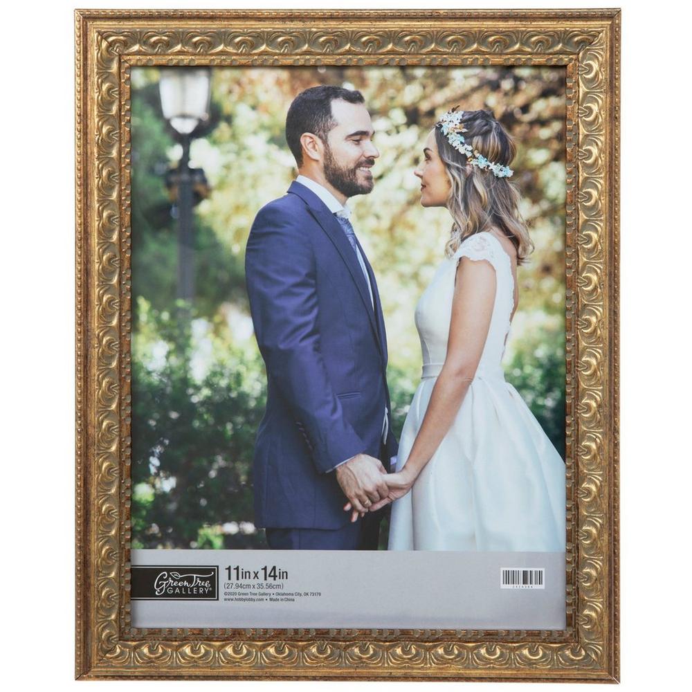 Gold Ornate Scroll Wood Wall Frame