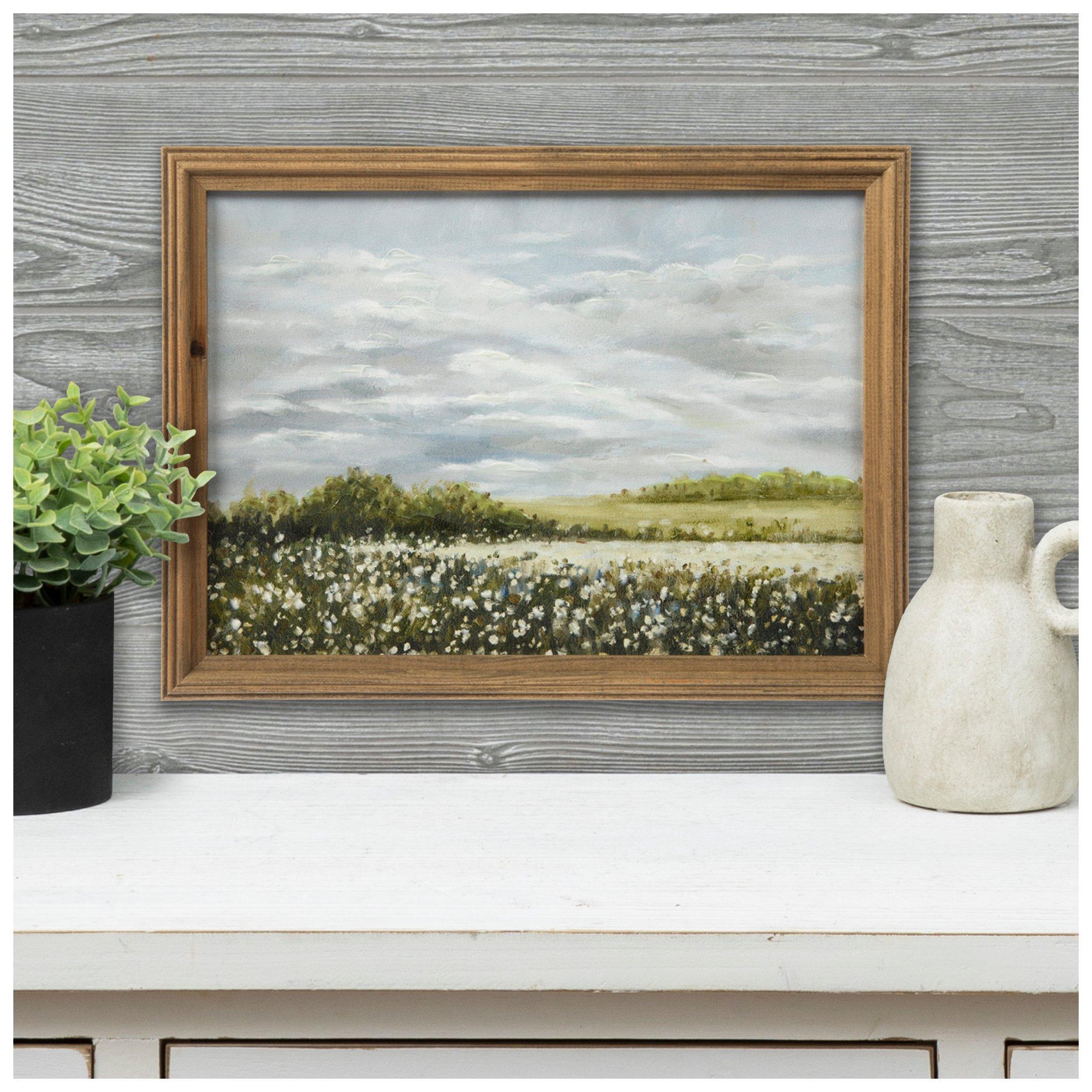 Cloudy Landscape Wood Wall Decor