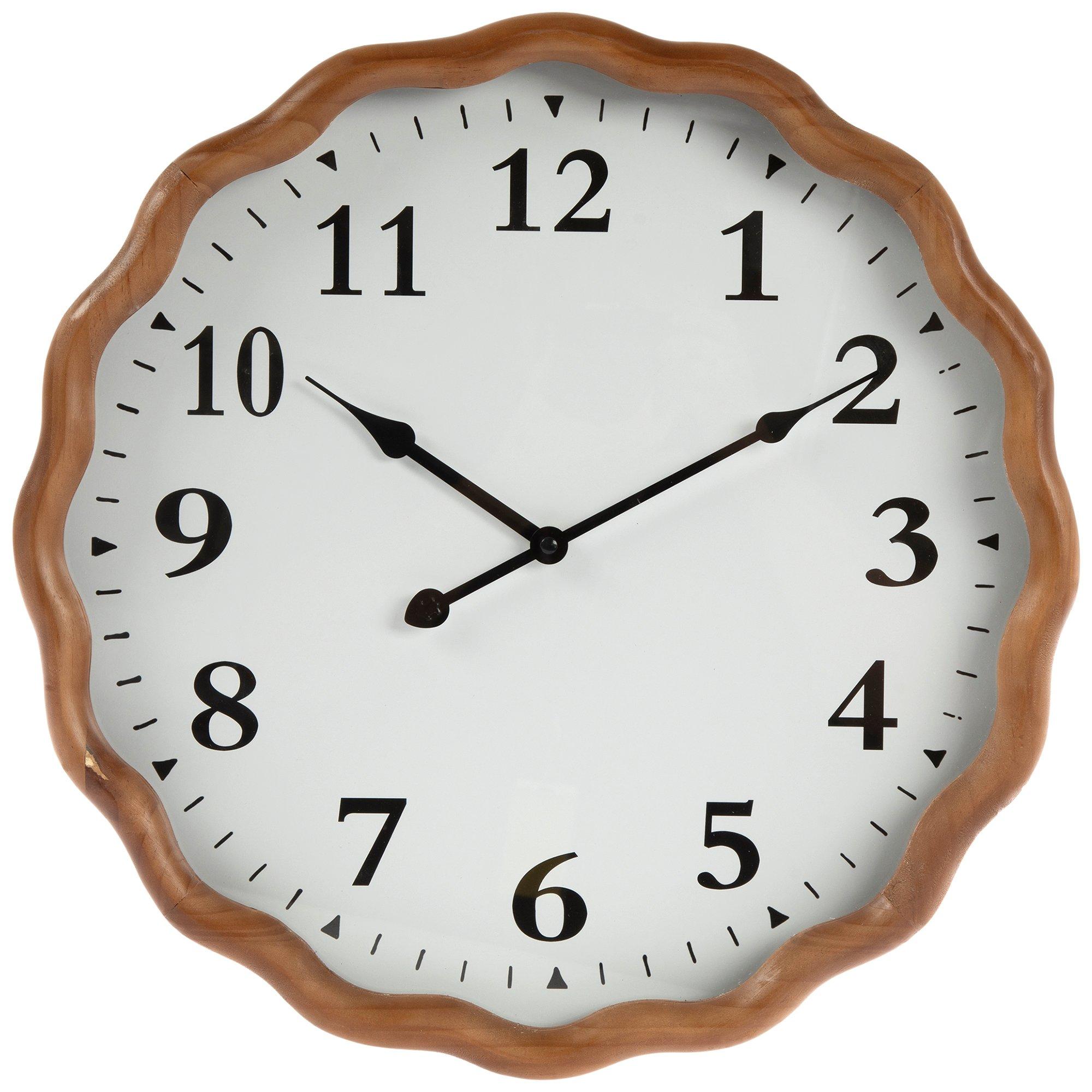 Scalloped Wood Wall Clock | Hobby Lobby | 2427359