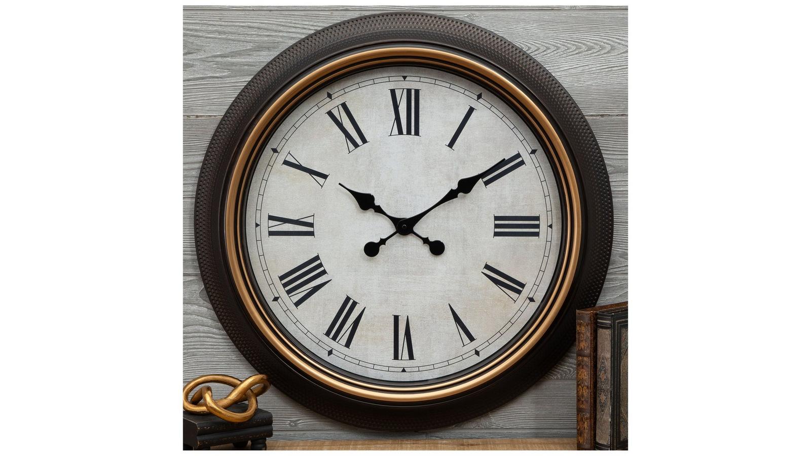 Brown \u0026 Bronze Round Wall Clock | Hobby Lobby | 2427391, image size:1600x900