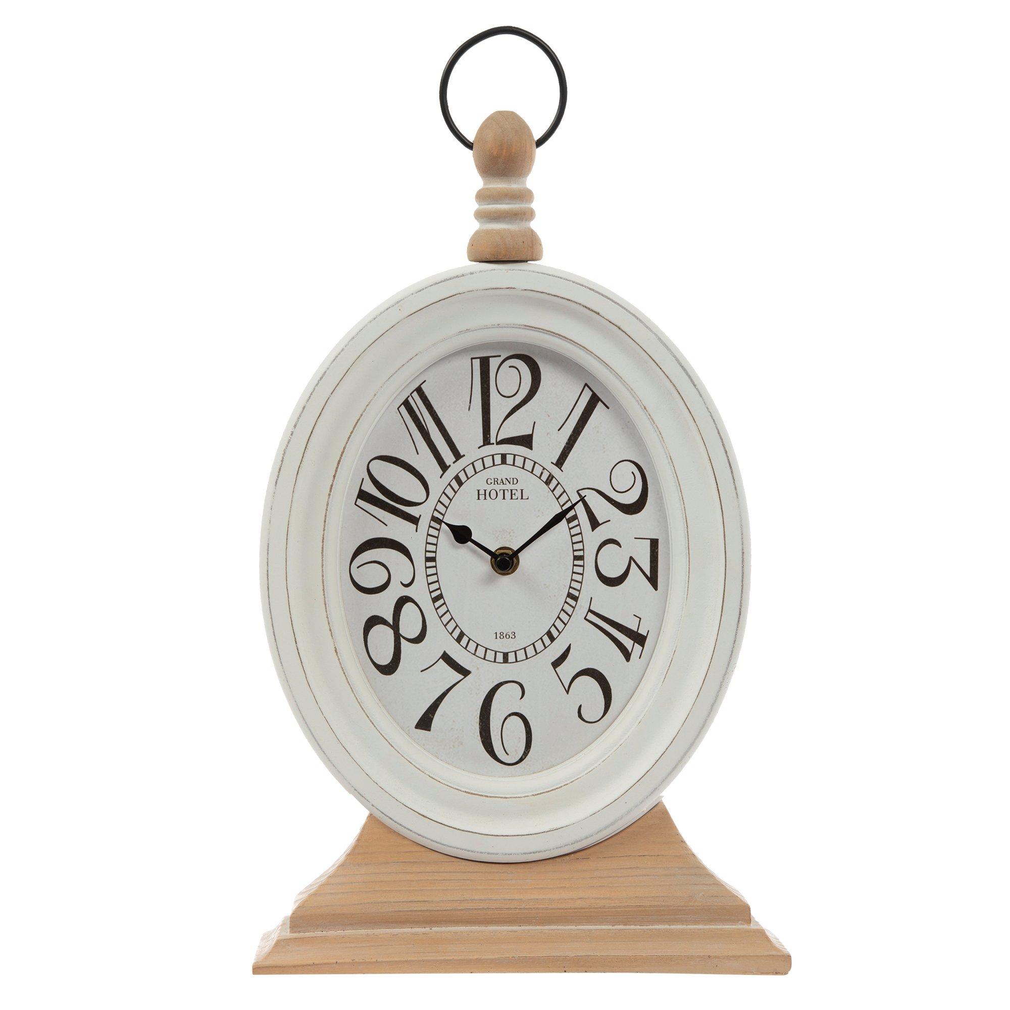 Vintage Farmhouse Wood Table Clock Hobby Lobby 2428050