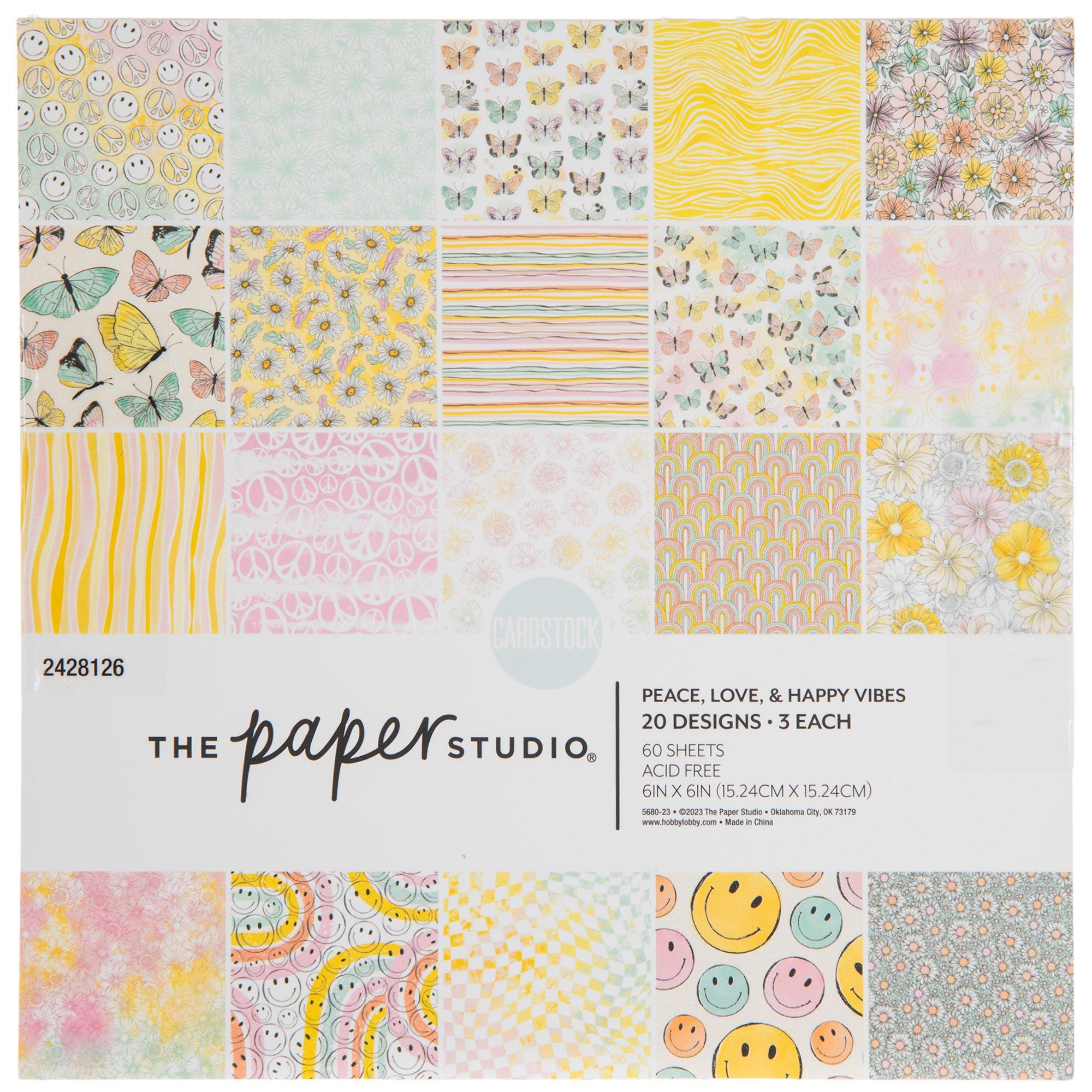 Peace, Love & Happy Vibes Paper Pack | Hobby Lobby | 2428126