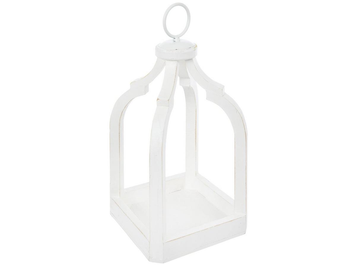 Rustic White Wood Lantern | Hobby Lobby | 2428258