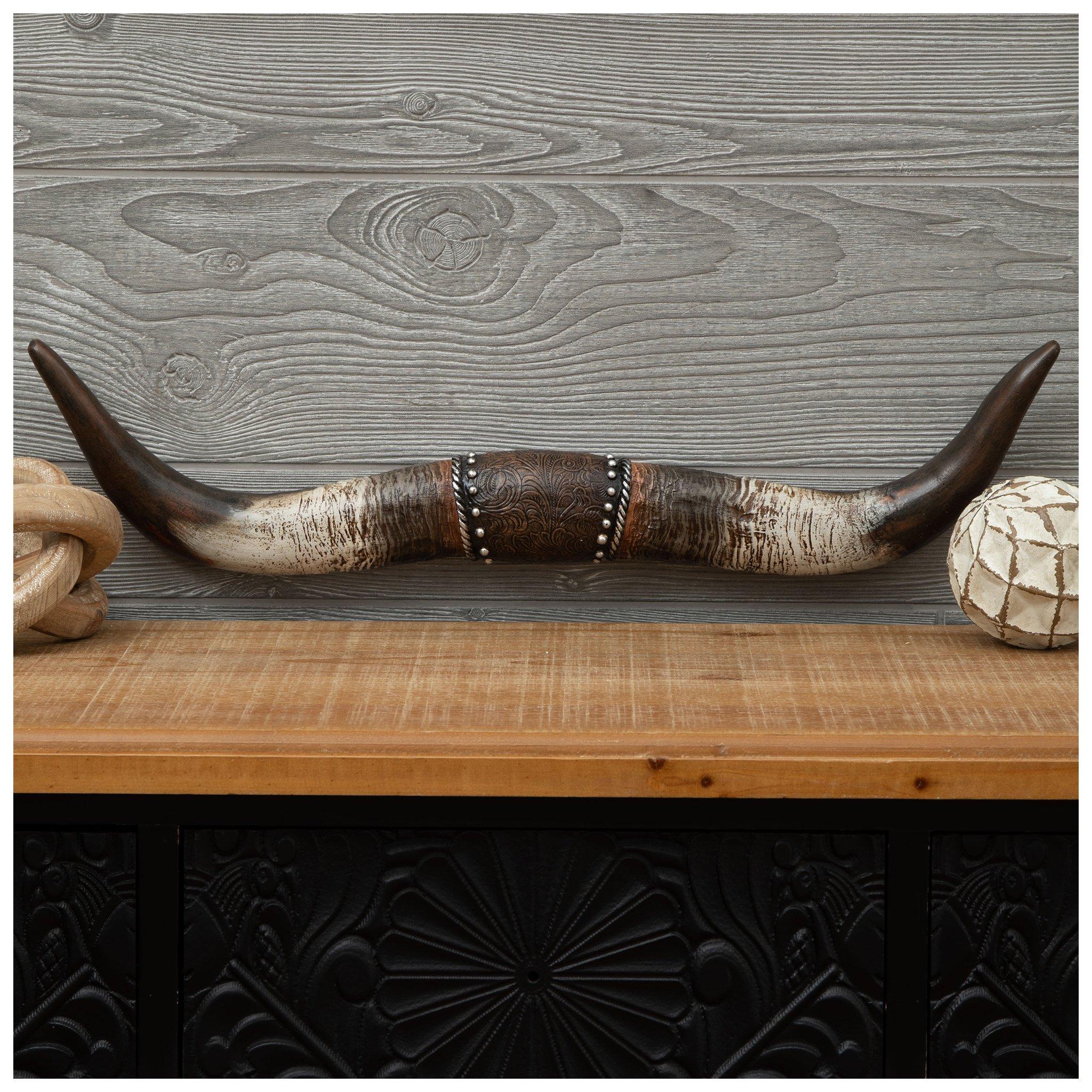 Studded Longhorn Wall Decor