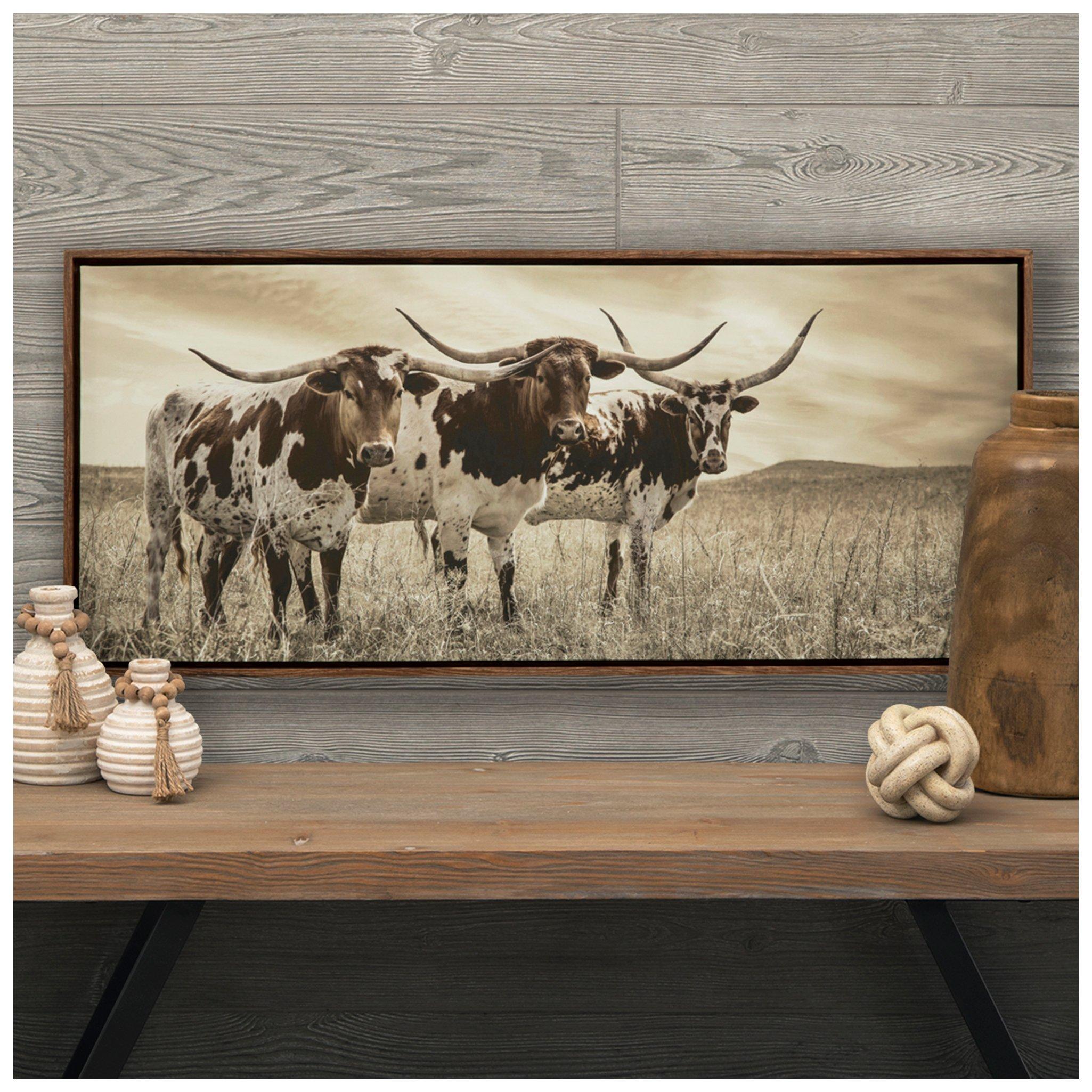 Studded Longhorn Wall Decor