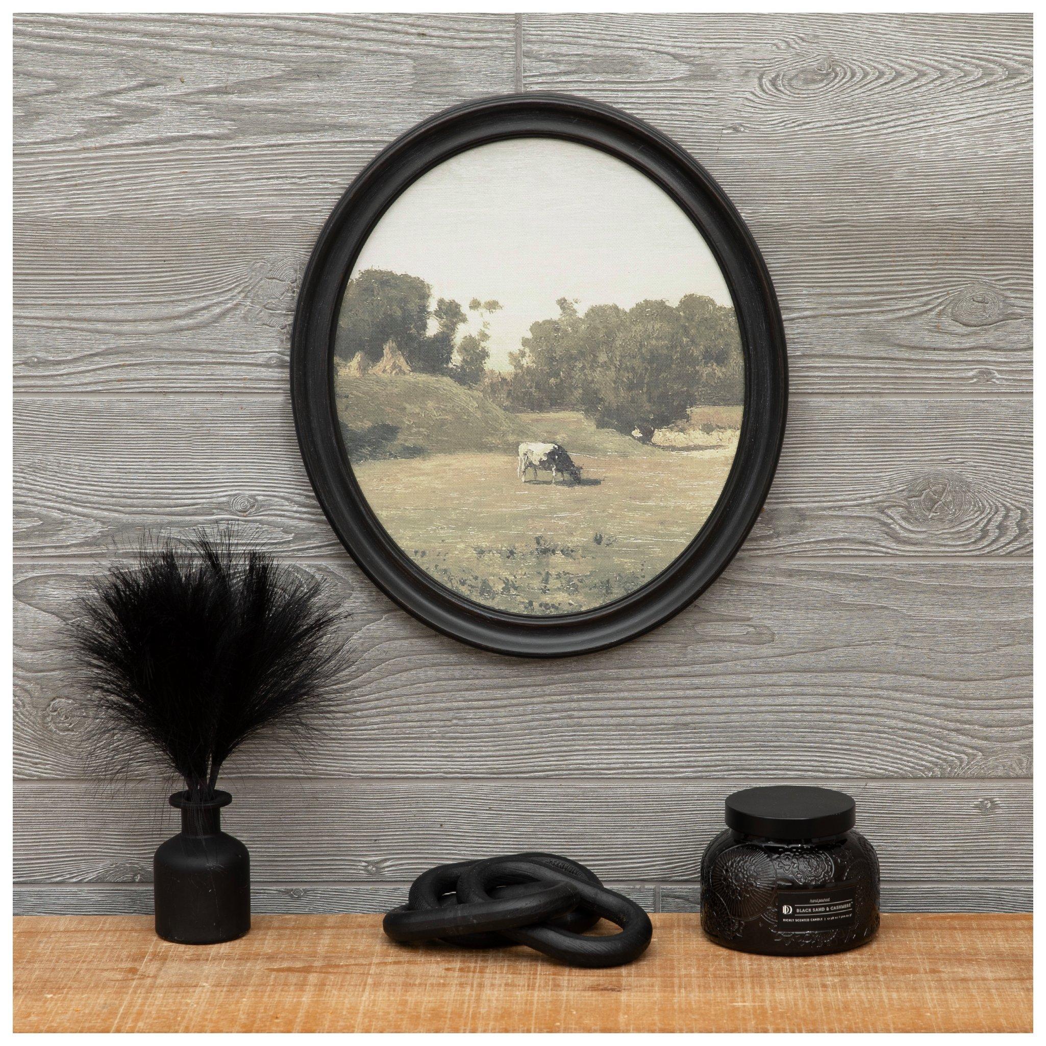 Grazing Dairy Cow Oval Wall Decor view 1
