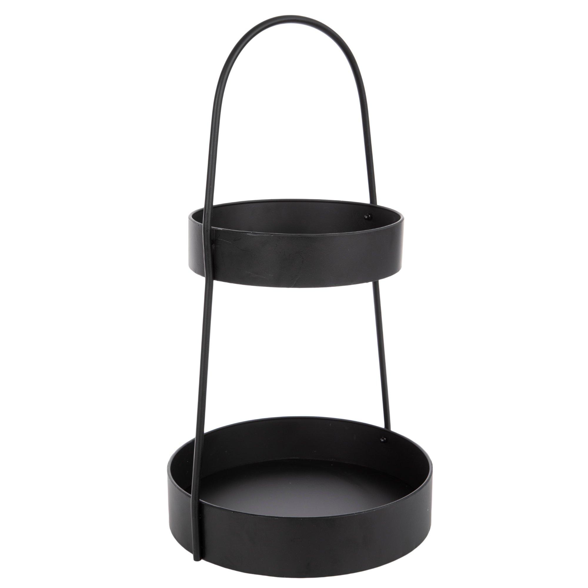 Black Two-Tiered Metal Tray | Hobby Lobby | 2429900