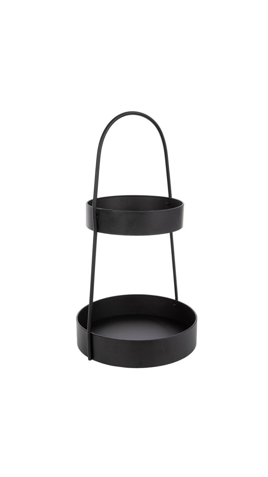 Black Two-Tiered Metal Tray | Hobby Lobby | 2429900
