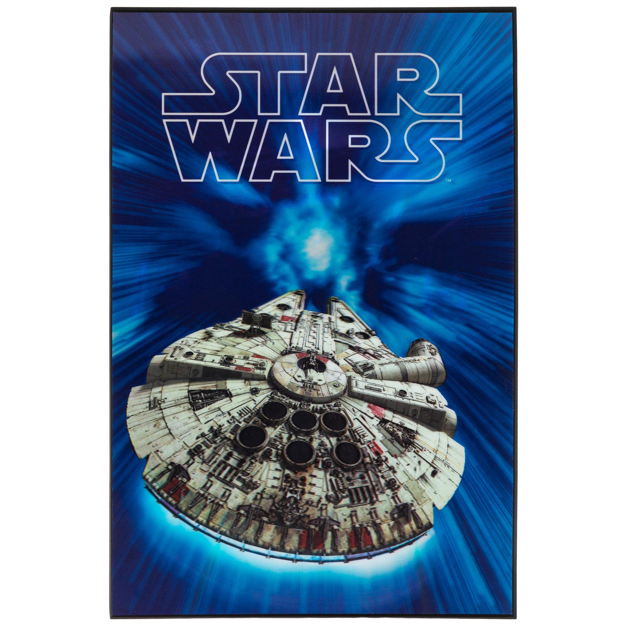 Millennium Falcon Lenticular Wood Wall Decor Hobby Lobby 2430361