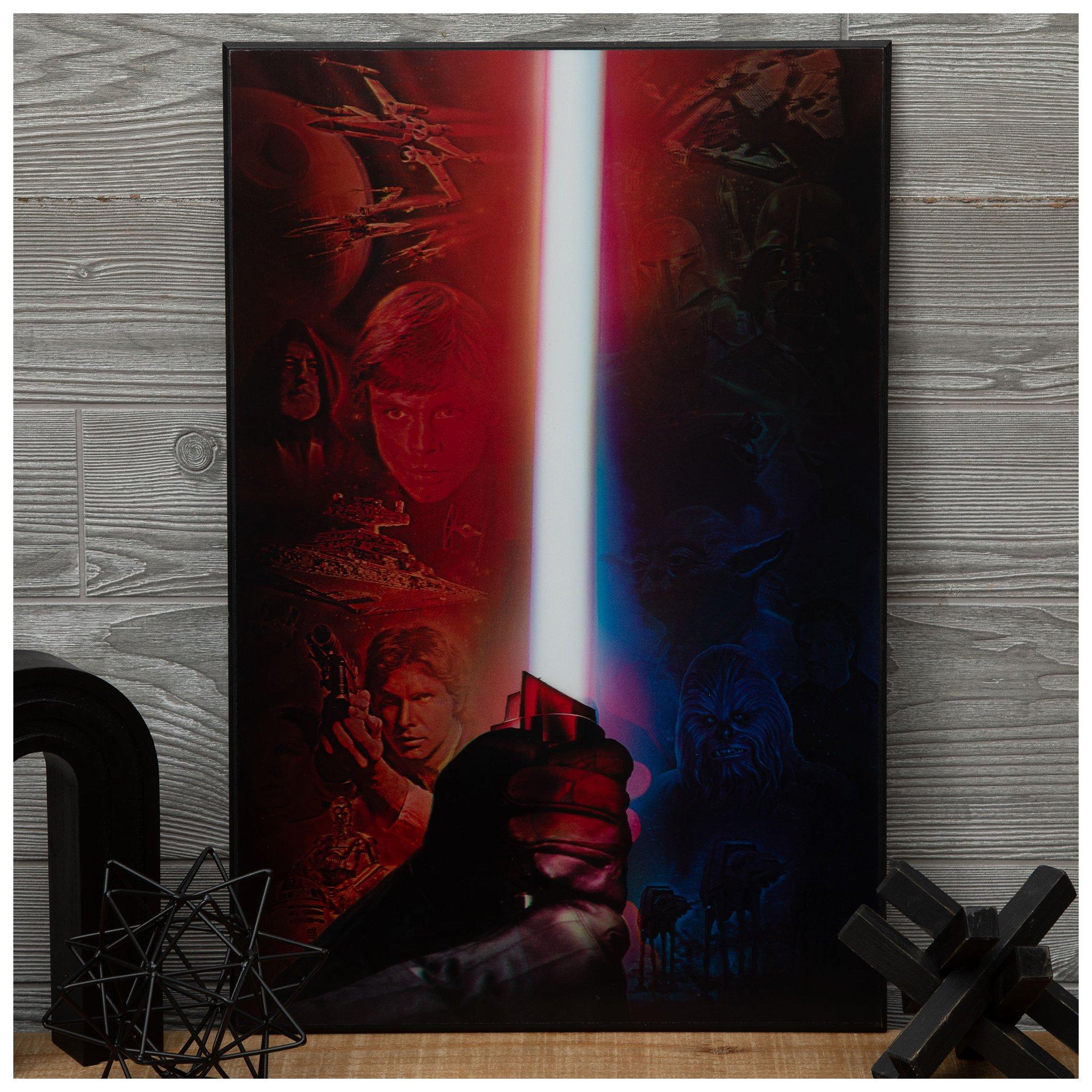 Lightsaber Lenticular Wood Wall Decor | Hobby Lobby | 2430387