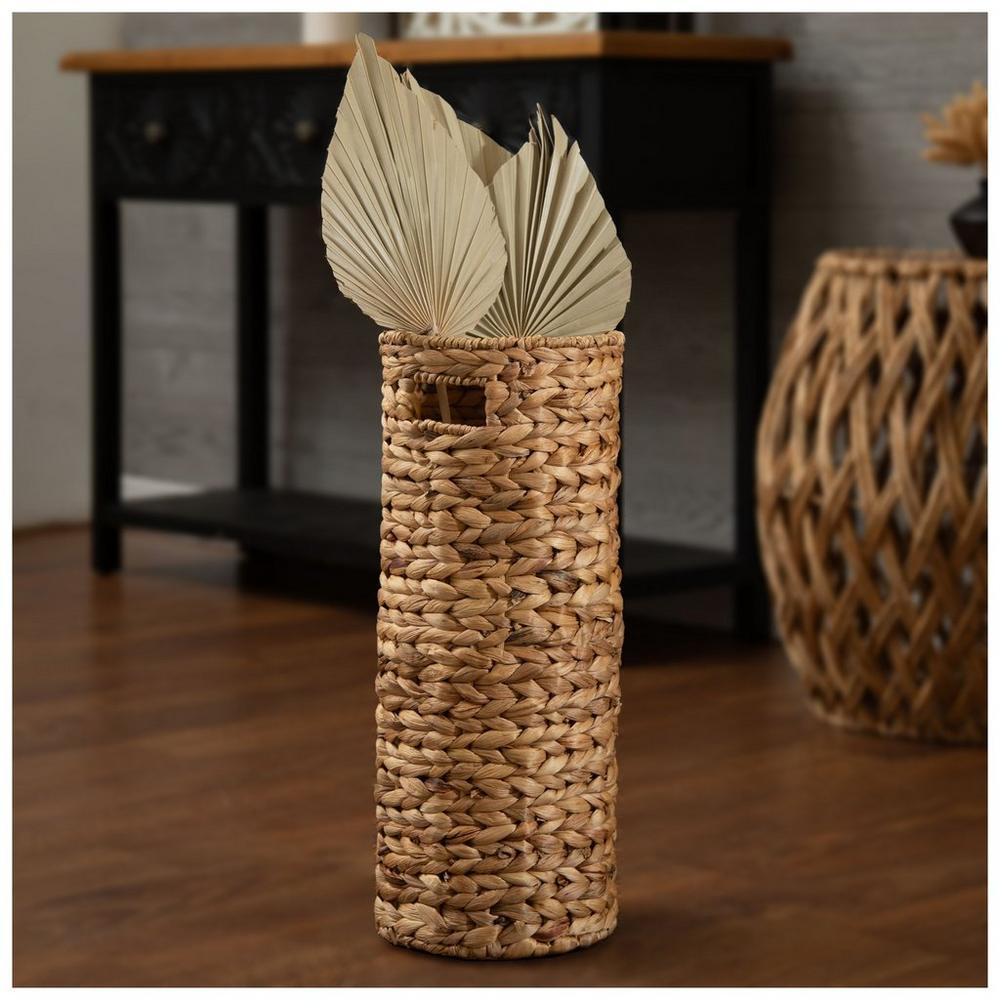 Water Hyacinth Cylindrical Basket