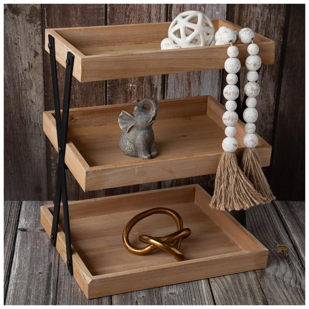 Rustic Farmhouse Three Tier Shelf