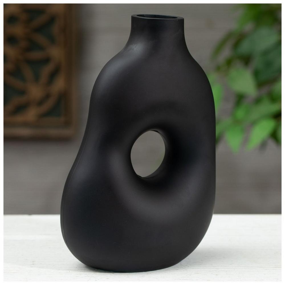 Black Shaped Glass Vase