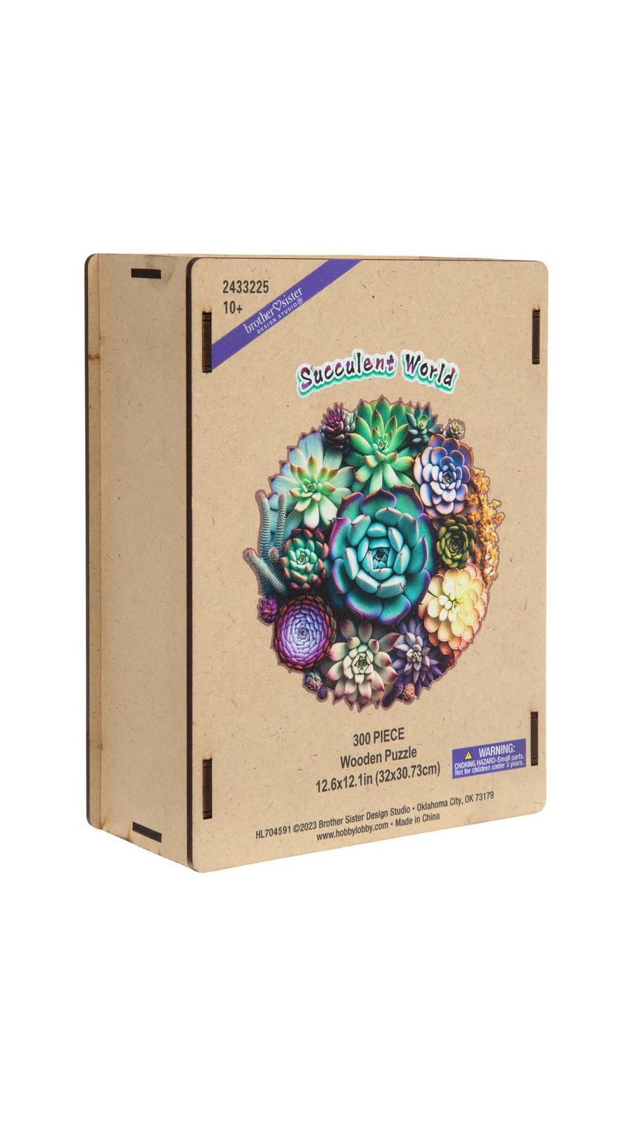 Succulent World Wood Puzzle | Hobby Lobby | 2433225