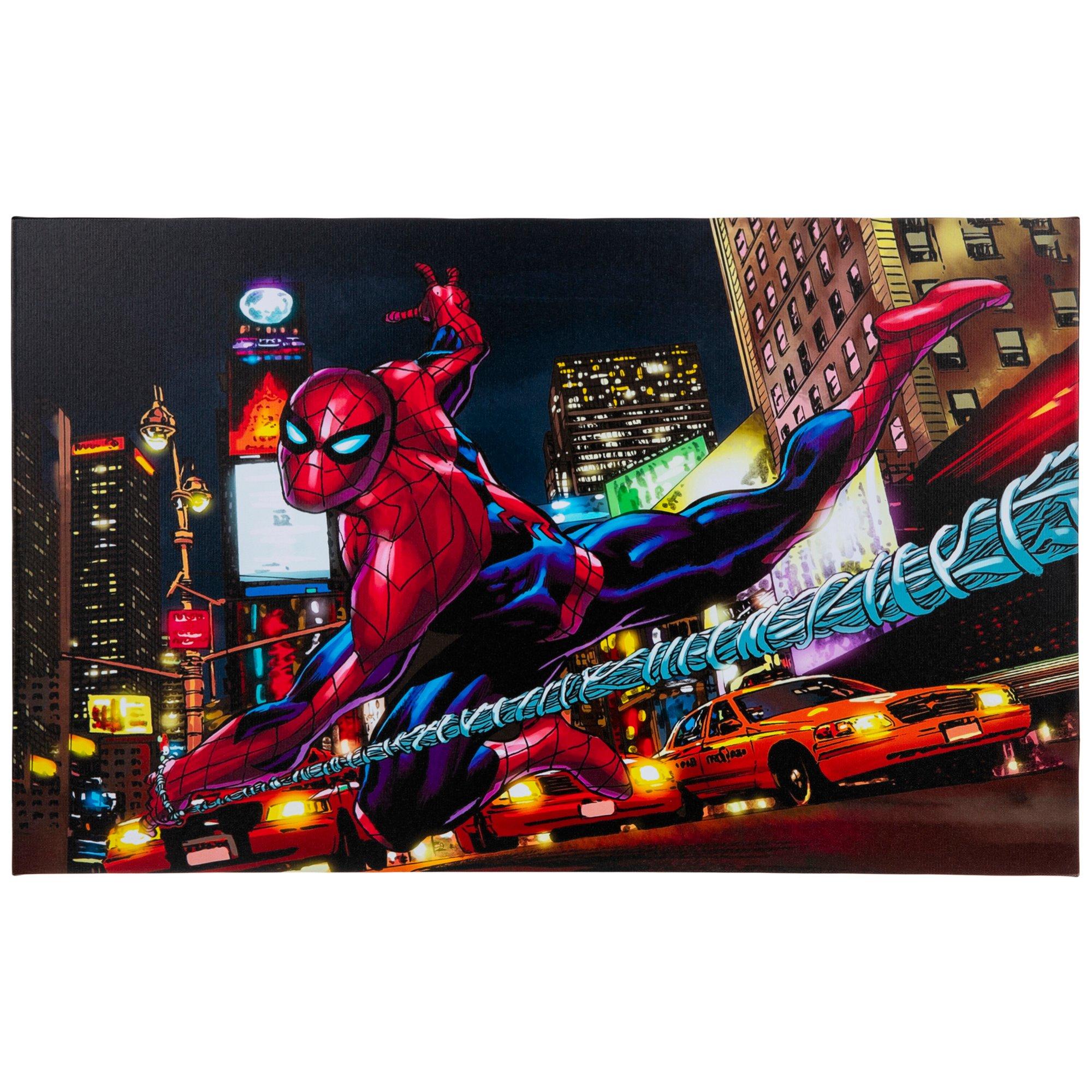 SpiderMan Light Up Canvas Wall Decor Hobby Lobby 2433811