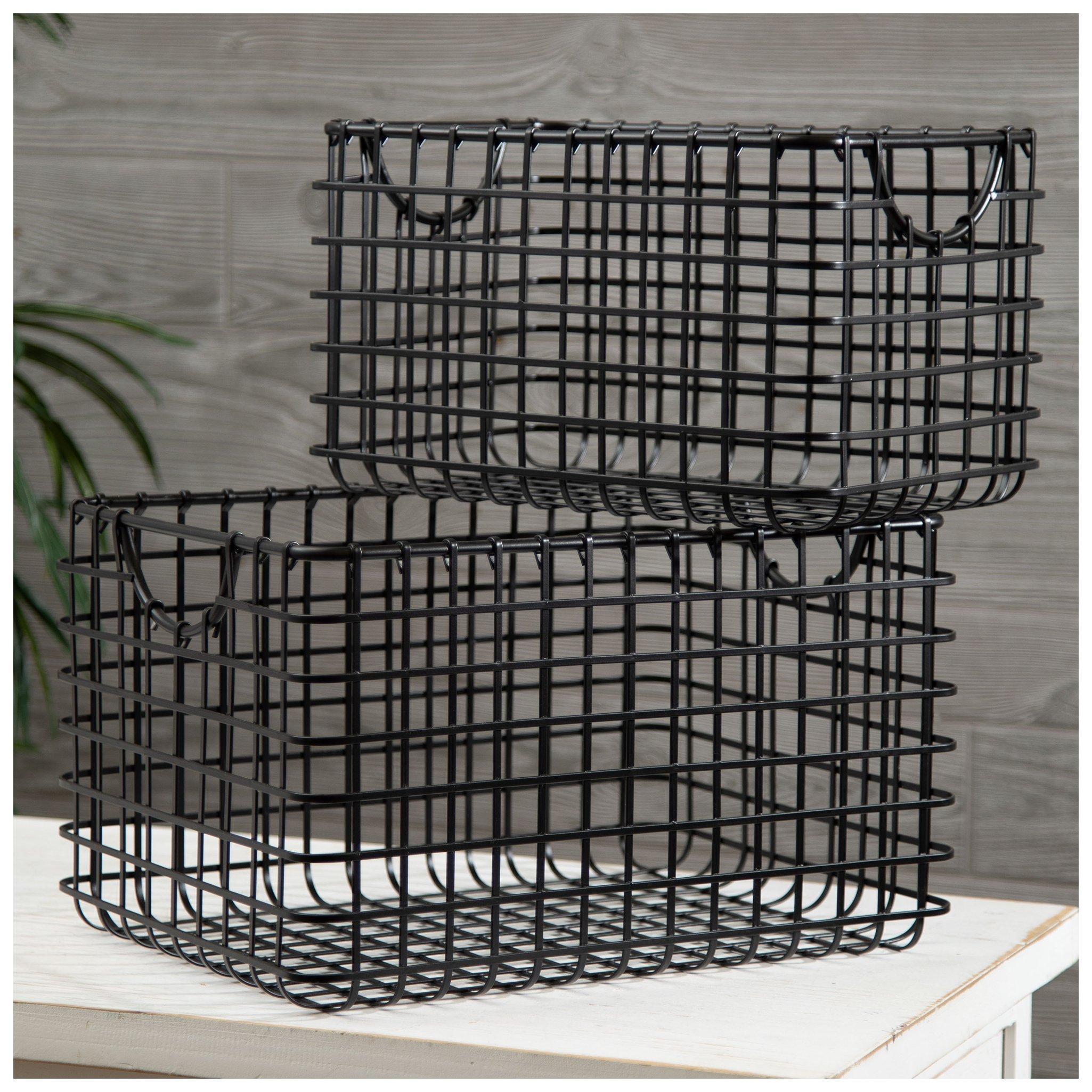 Black Metal Basket Set | Hobby Lobby | 2434165