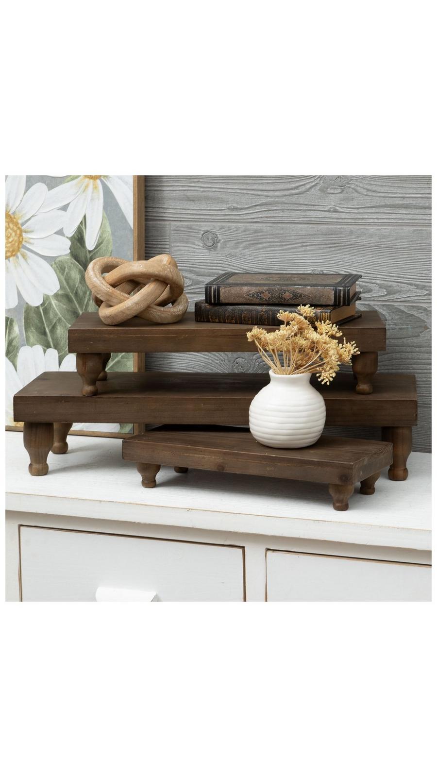 Dark Brown Wood Riser Set | Hobby Lobby | 2434439
