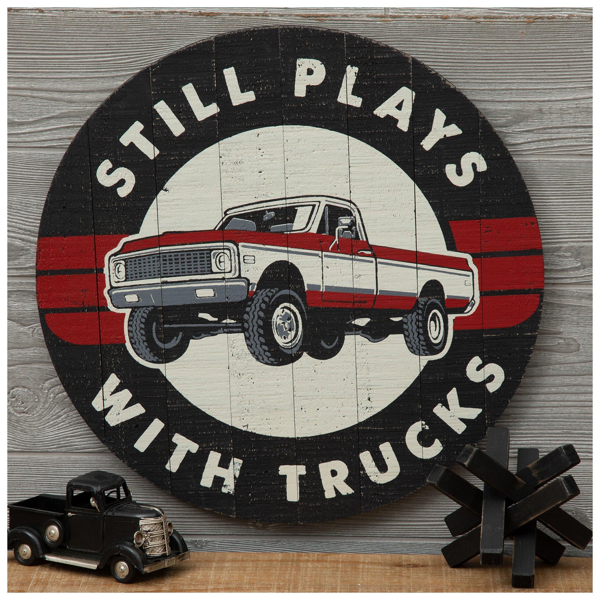 Distressed Round Truck Wall Decor | Hobby Lobby | 2434694