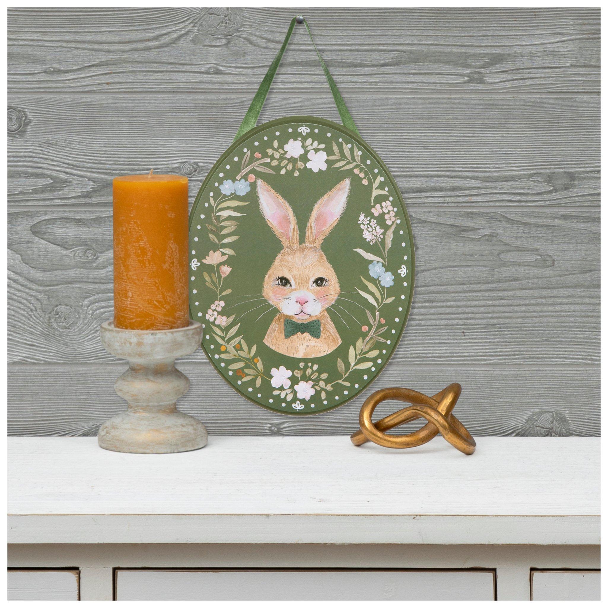 お久しぶり個展　おひBUNNY 直筆サイン入りインテリアアート　刀谷猿子 Cottage Bunny Wood Wall Decor | Hobby Lobby | 2435238