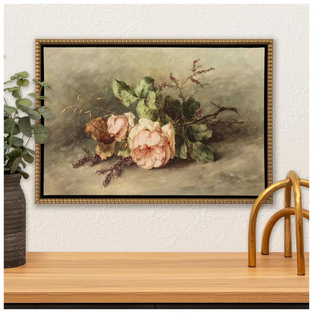Fallen Roses Canvas Wall Decor