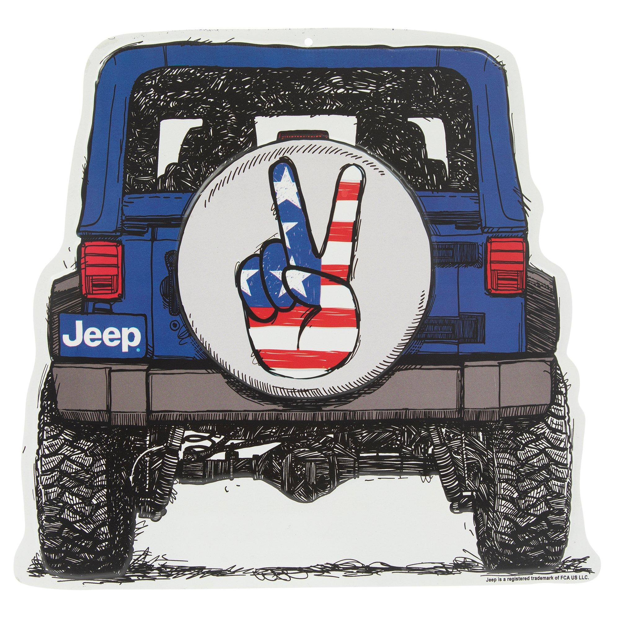 Patriotic Peace Jeep Metal Sign Hobby Lobby 2436376