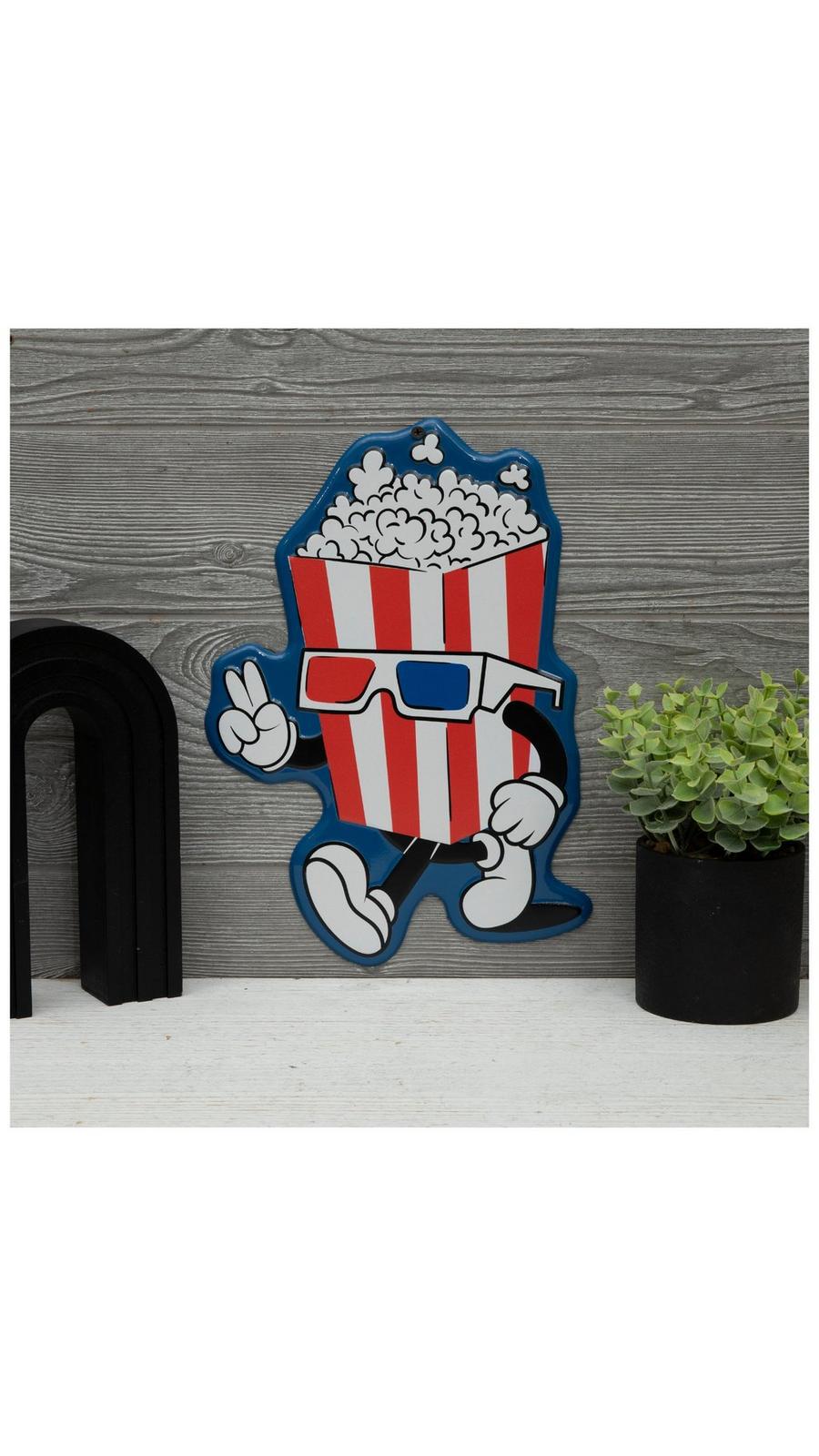 Tin Sign Popcorn Vintage Metal Signs Movie Theater Store