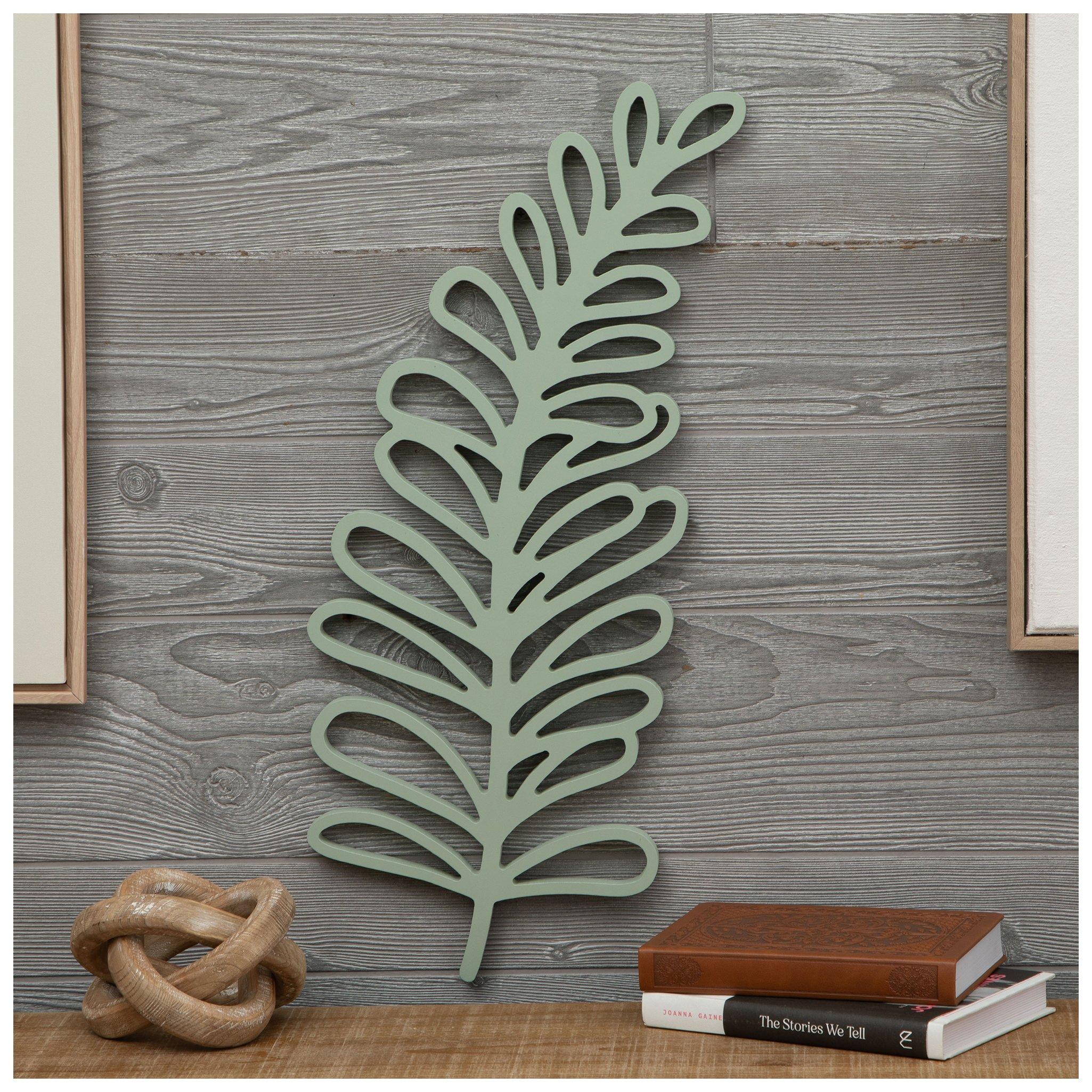 Sage Rounded Leaves Cutout Wood Wall Decor | Hobby Lobby | 2436970