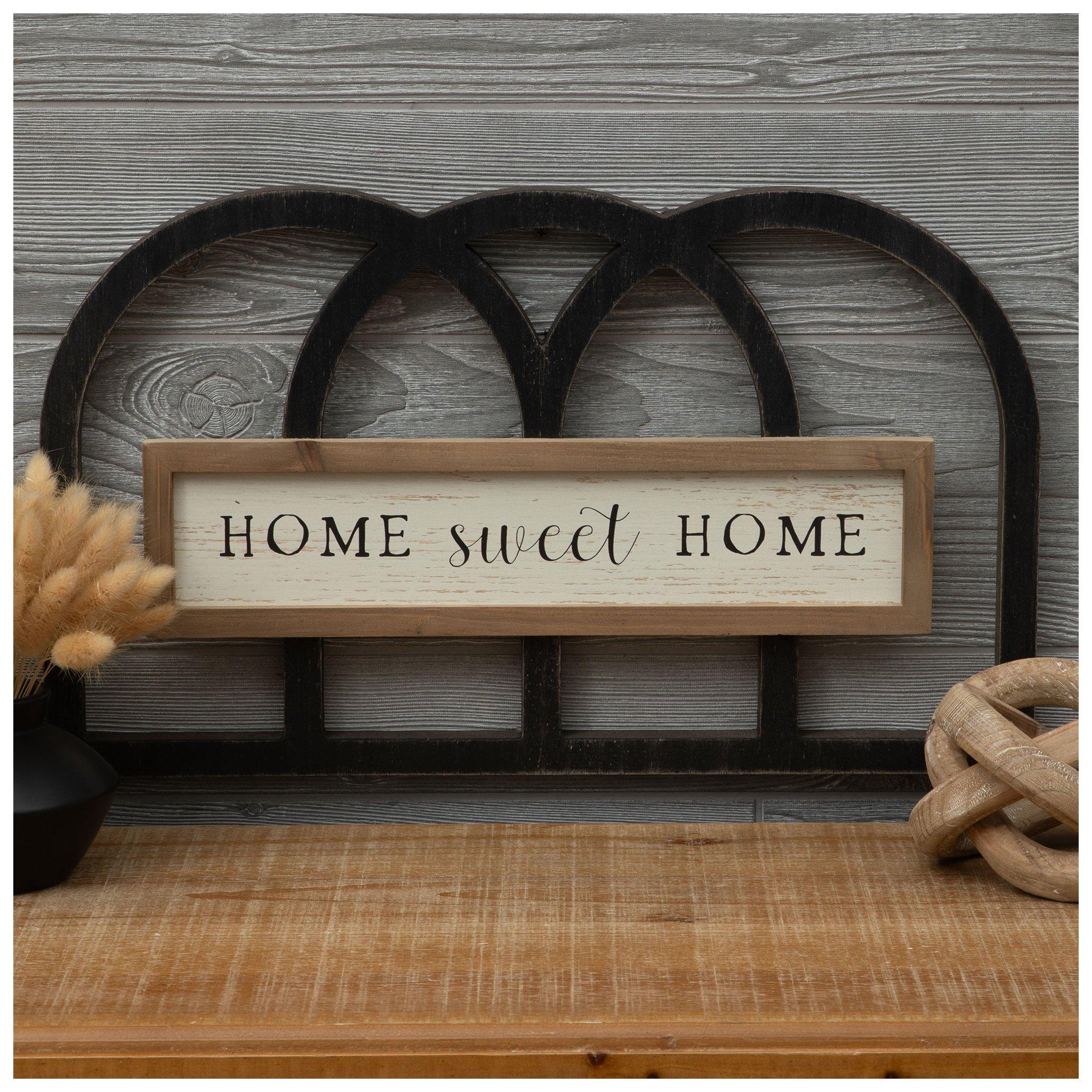 Home Sweet Home Arched Wood Wall Decor
