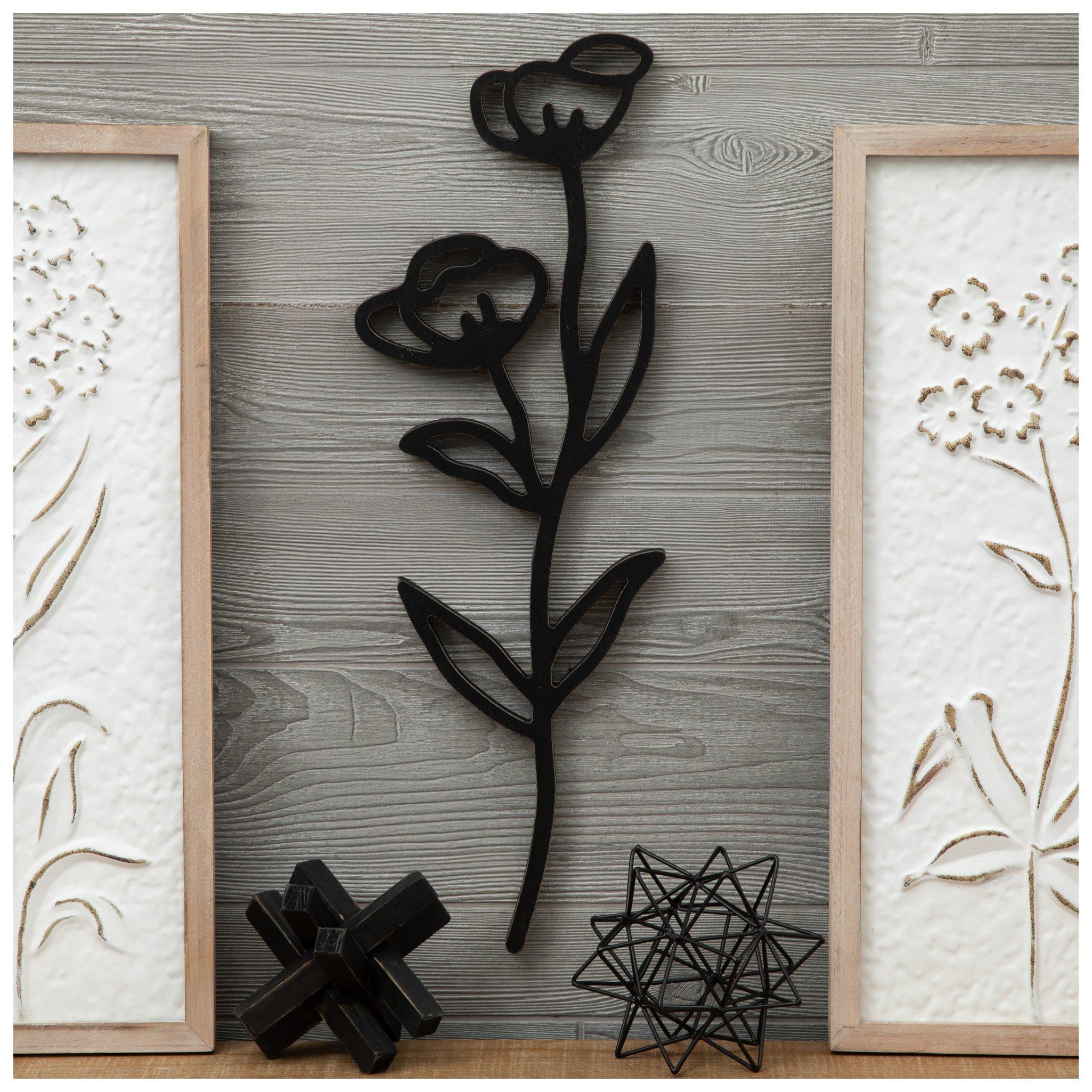 Black Flower Wall Decals
