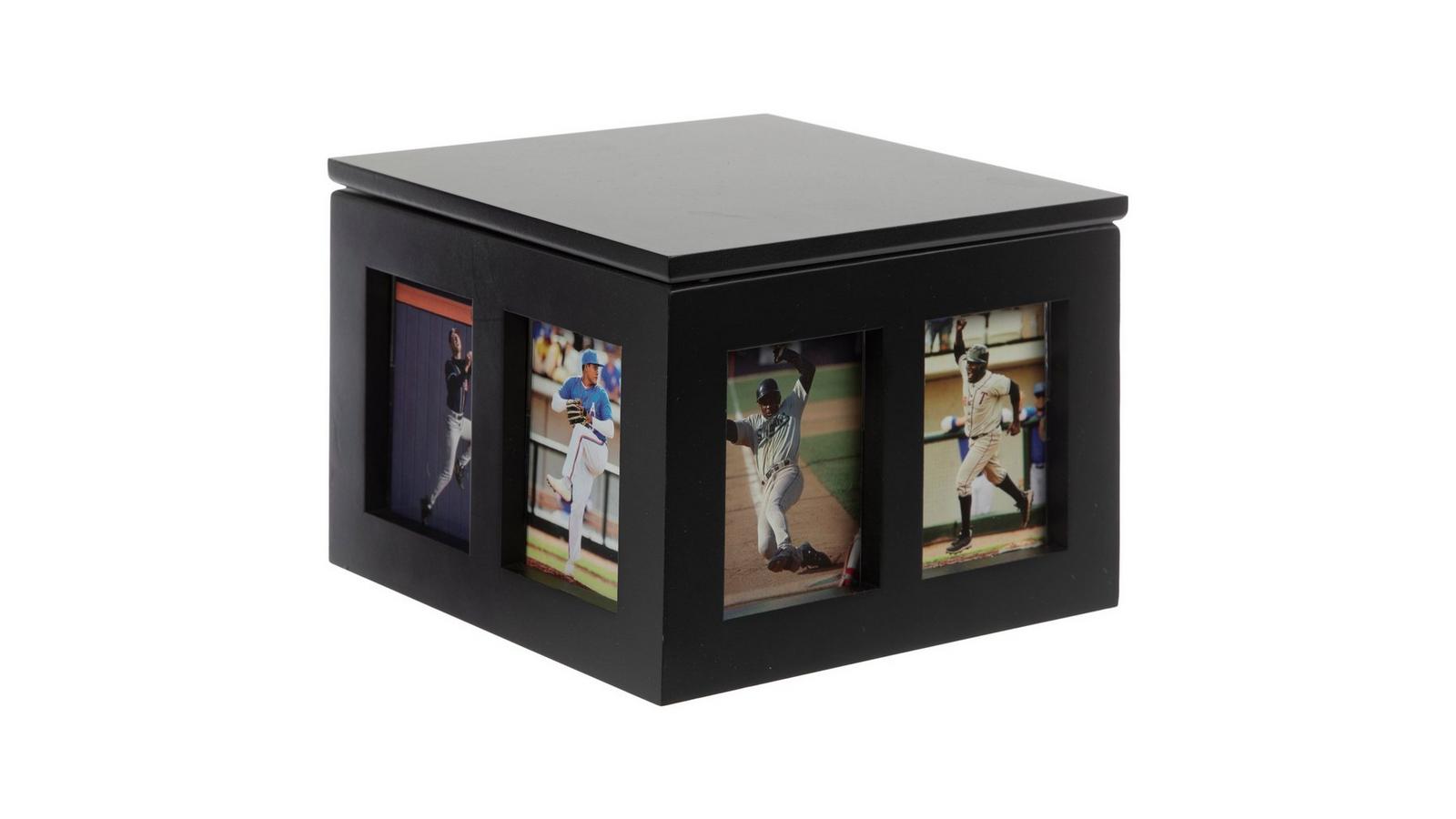 card display case near me Card Display Cabinet in Walnut or Black Lacquered Oak main image 1
