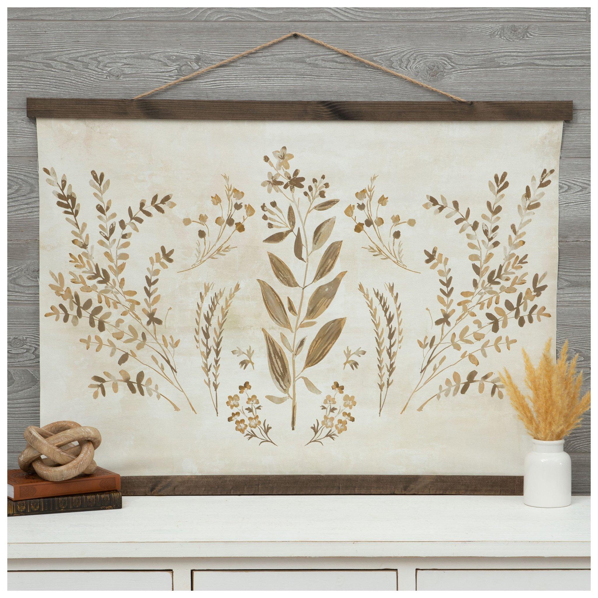 Beige Botanical Tapestry Wall Decor Hobby Lobby 2439446