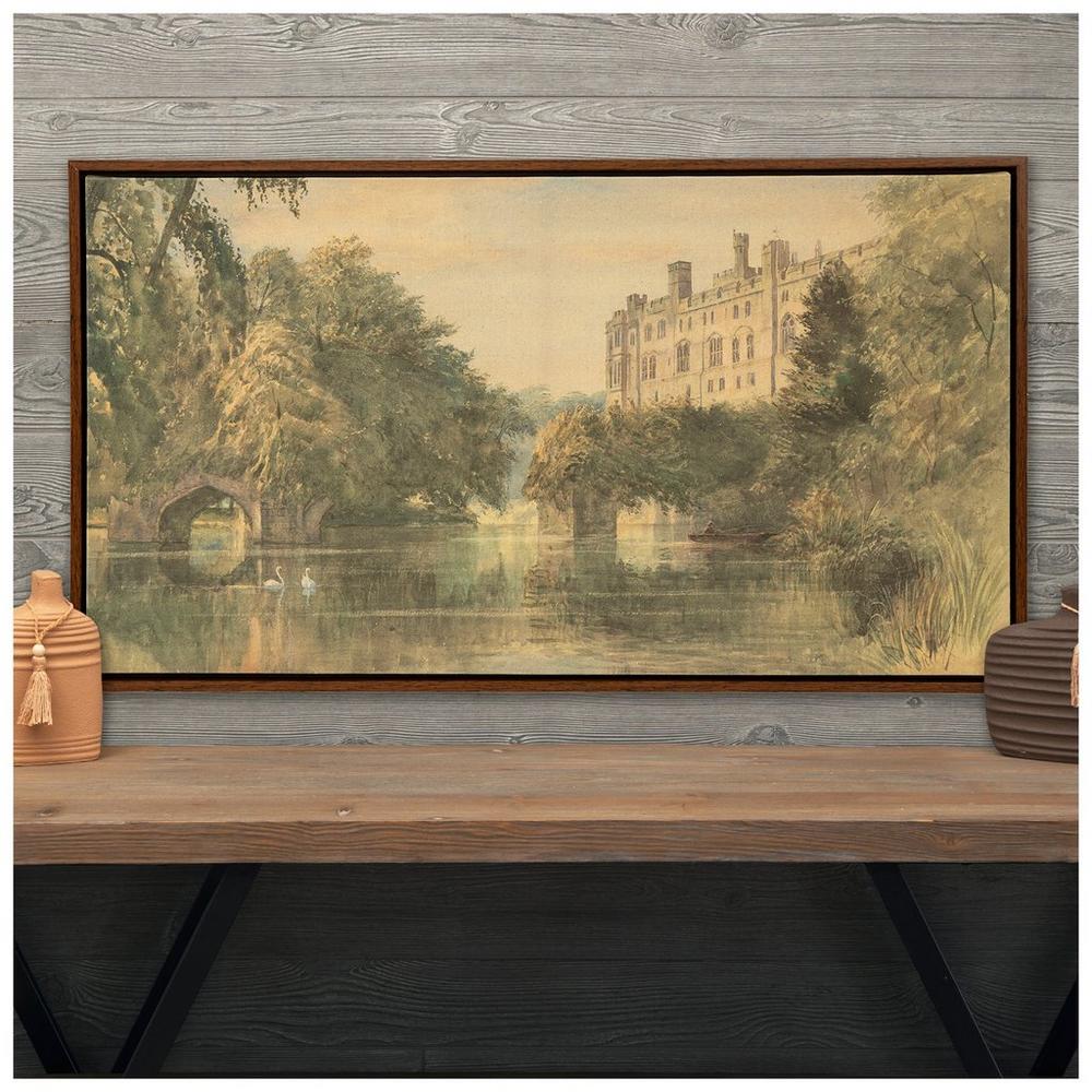 Vintage Castle Canvas Wall Decor