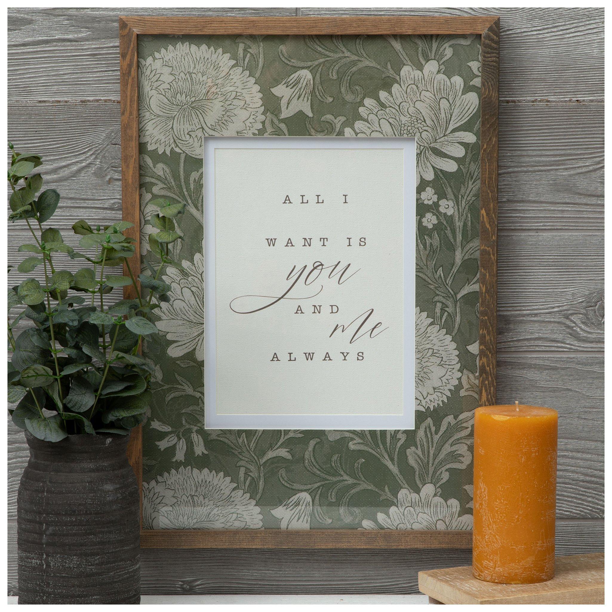 You And Me Wallpaper Framed Wall Decor